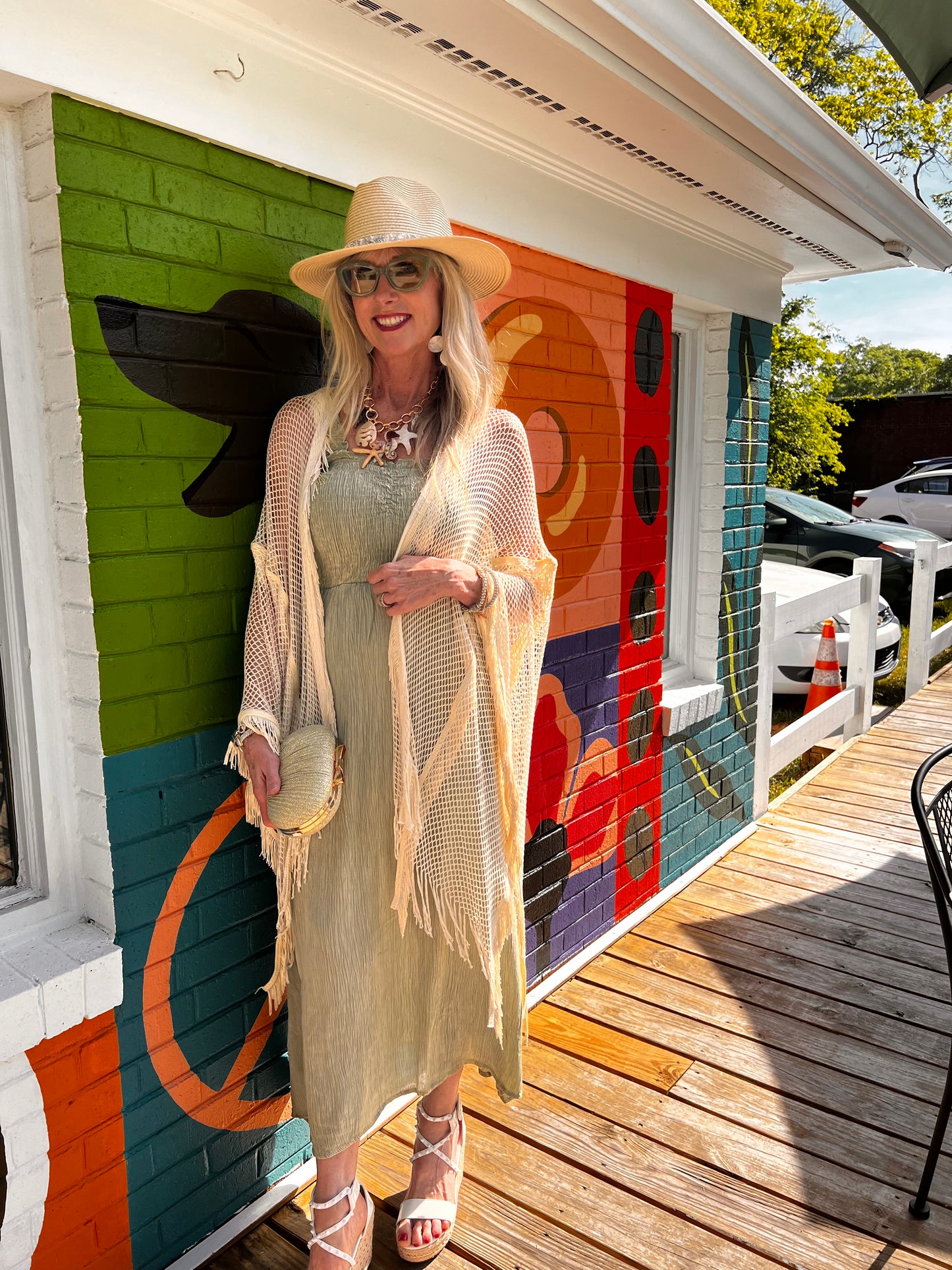 Creme Fringe Layering Piece