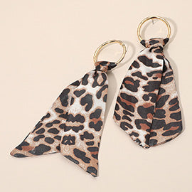 Abstract Scarf Drop Earrings