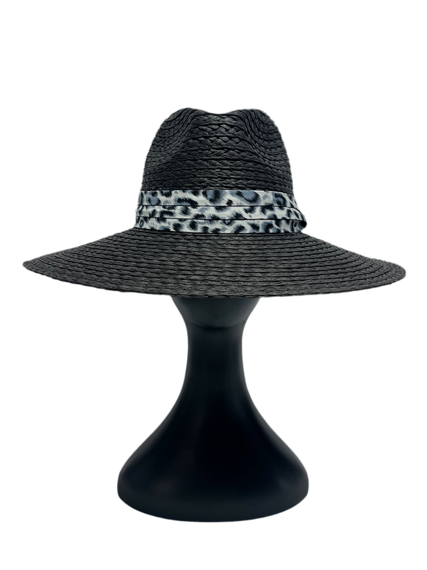 Black Printed Band Hat