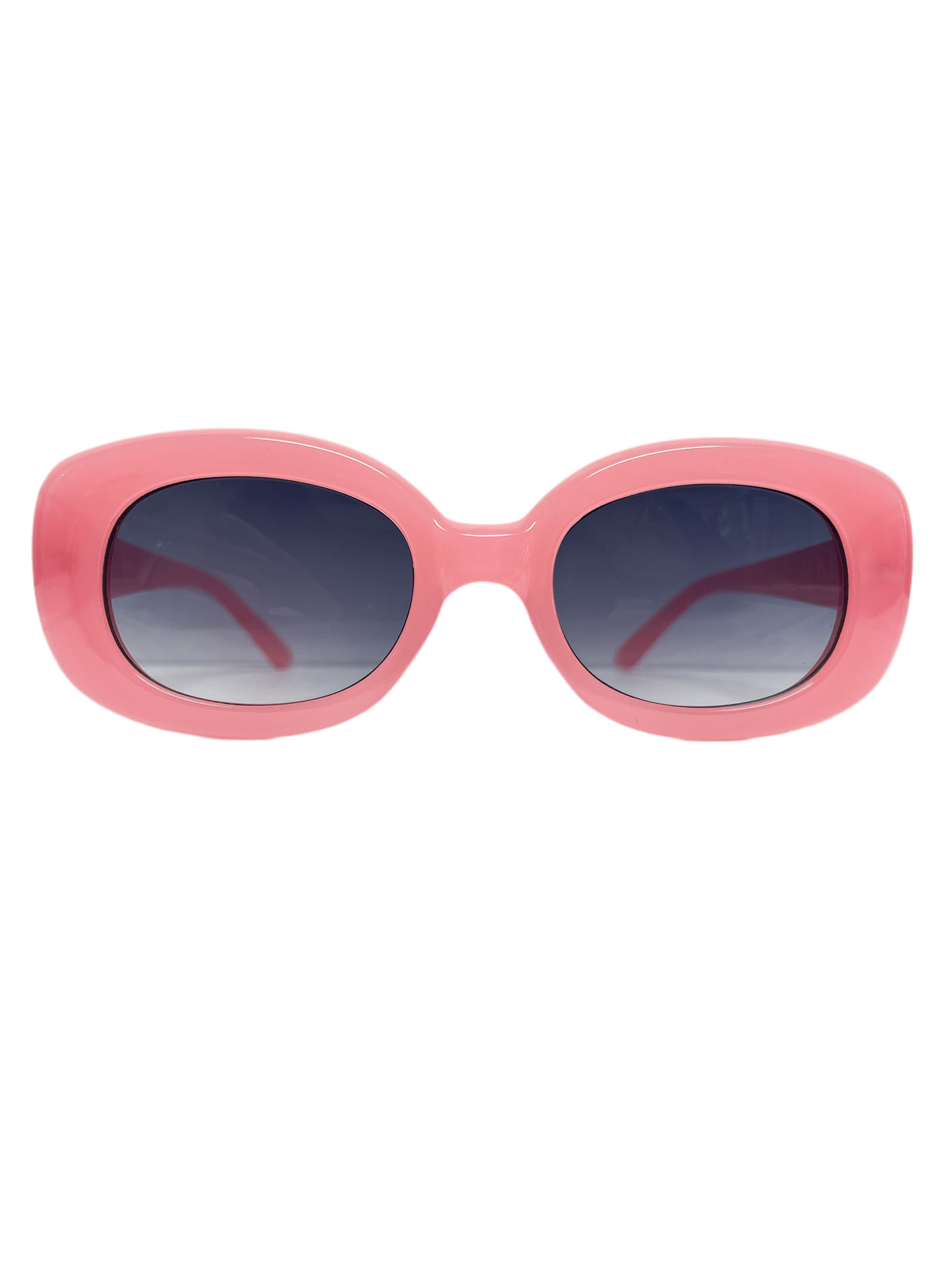 Rounded pink sunglasses