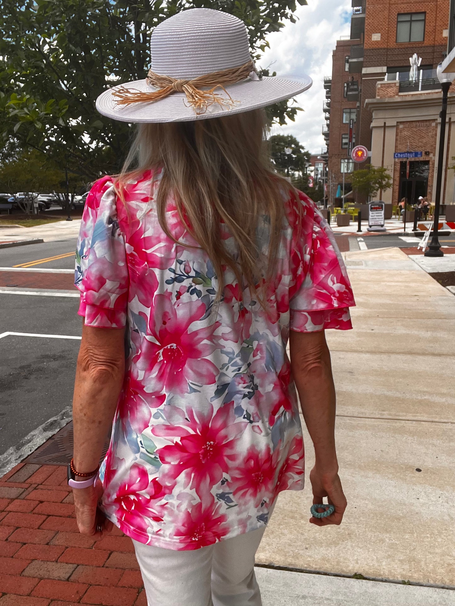 Fuchsia Floral Top