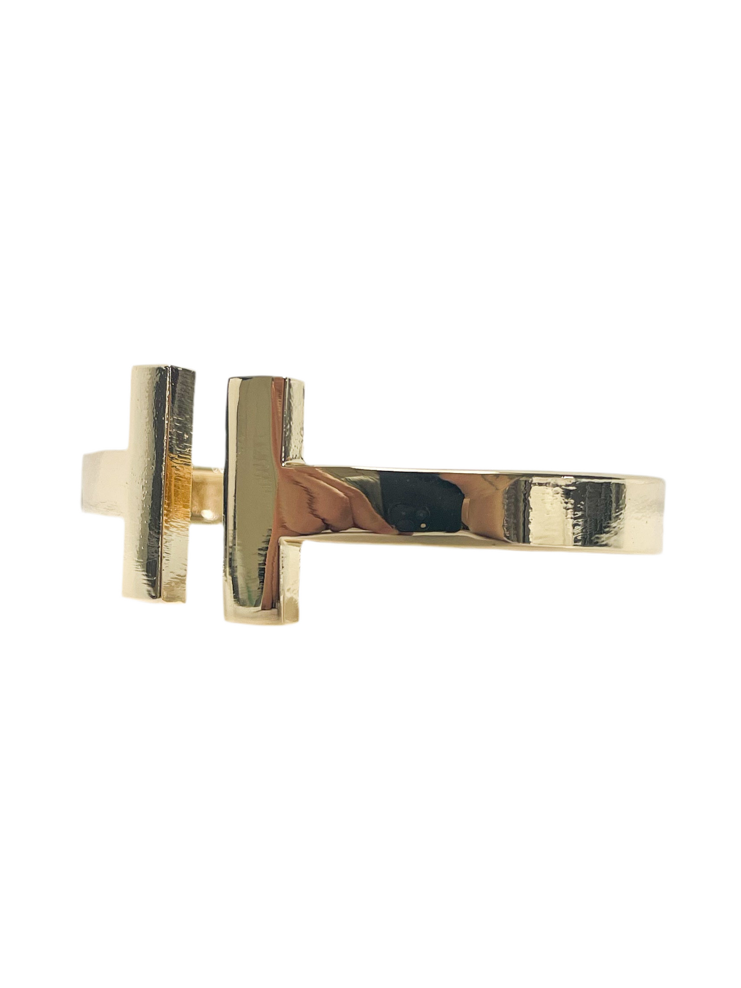 Gold hinge bar bracelet