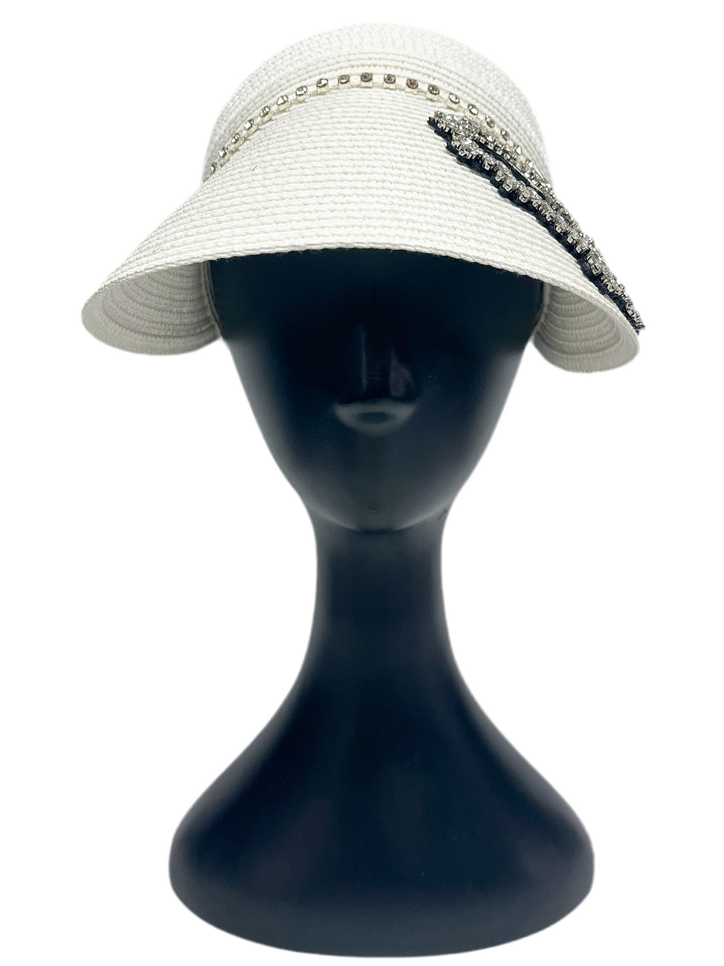 Crystal Heart Visor Hat
