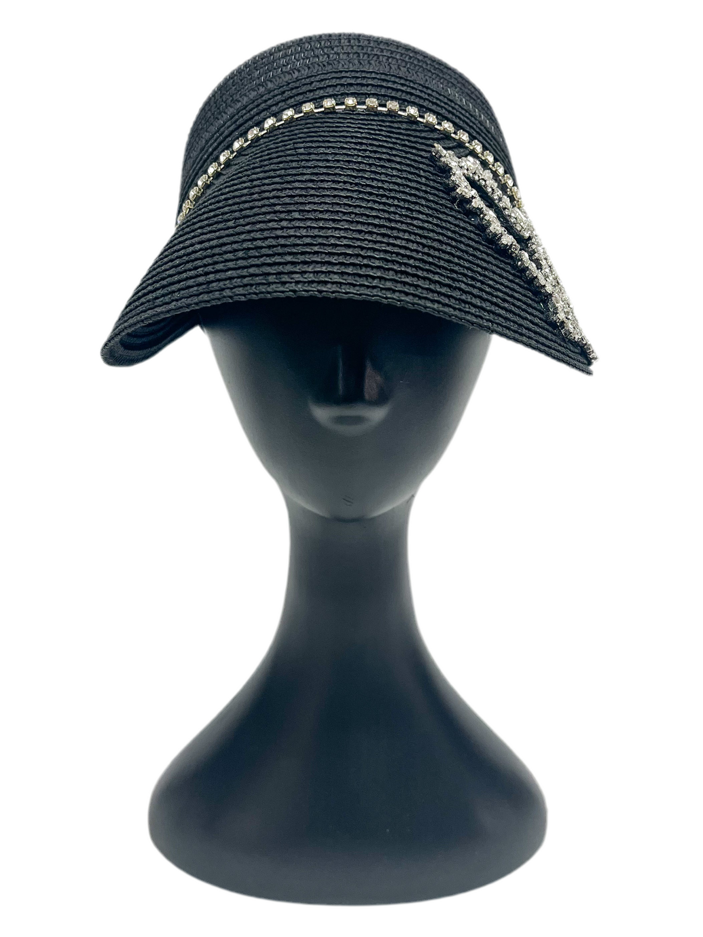 Crystal Heart Visor Hat