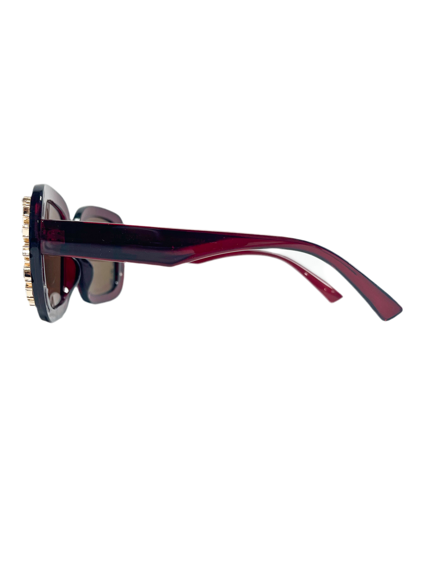Ruby Crystal Brimmed sunglasses