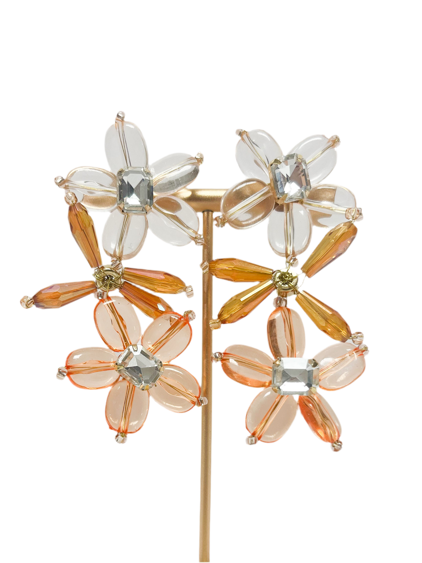 Translucent Dangle Petal earrings