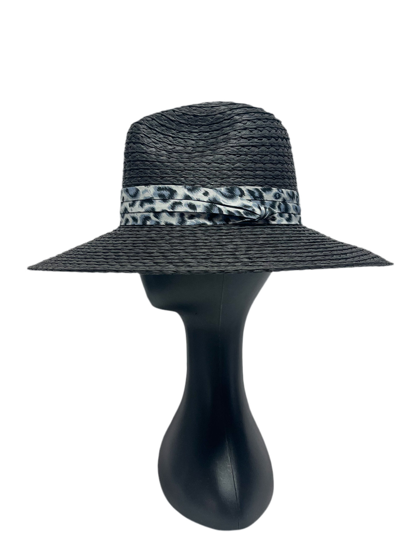 Black Printed Band Hat