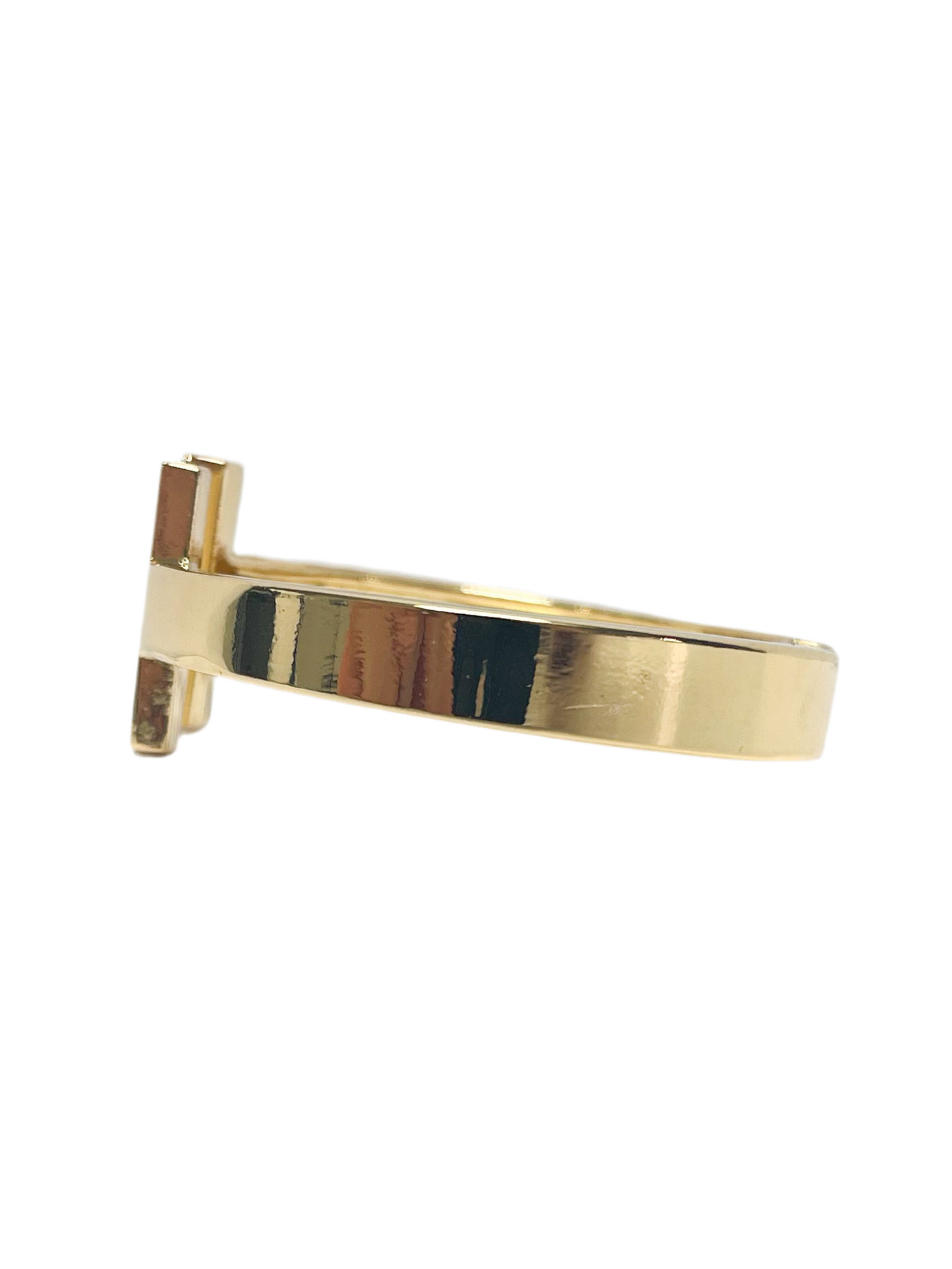 Gold hinge bar bracelet
