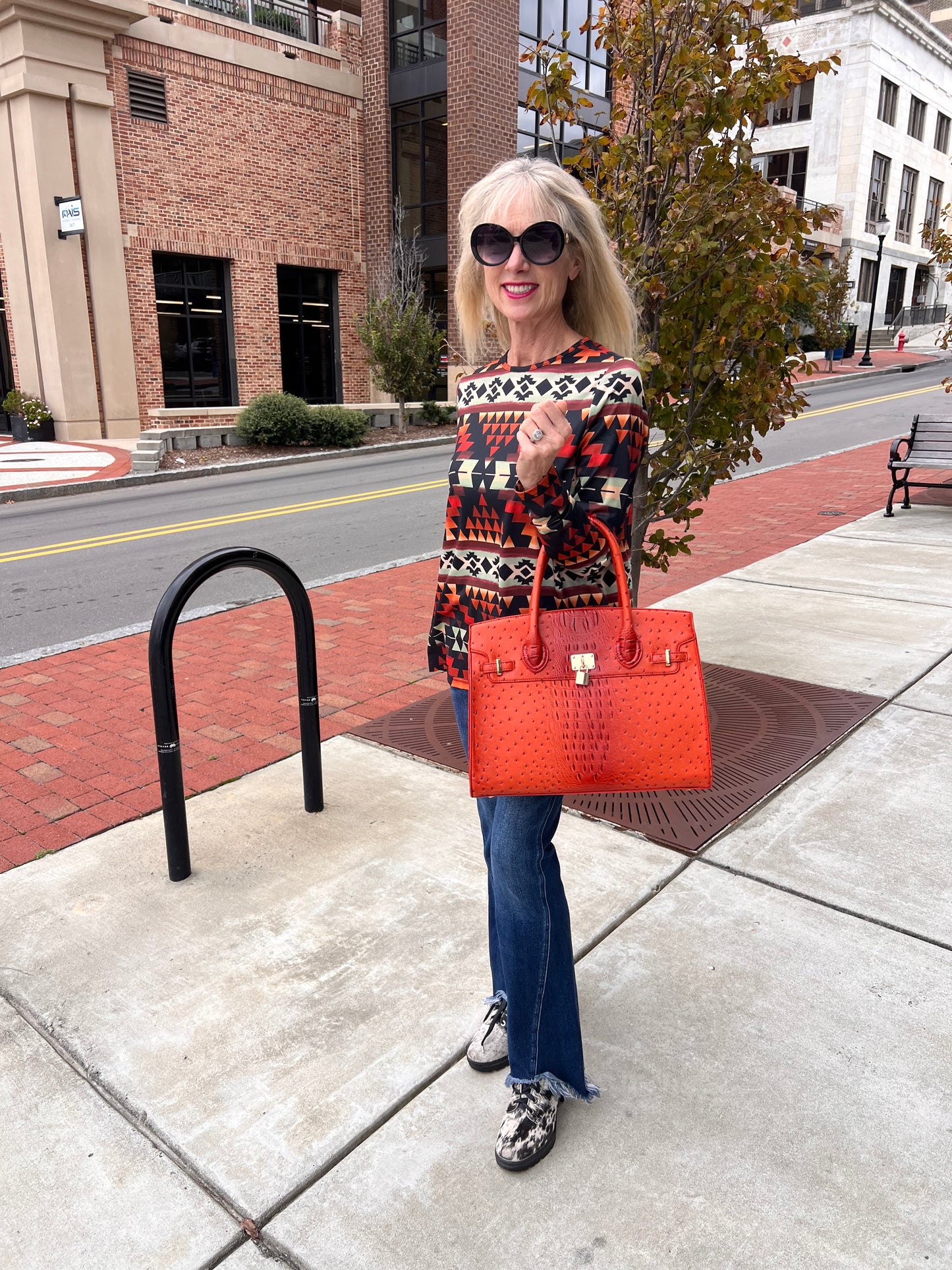 Aztec Long Sleeve Top