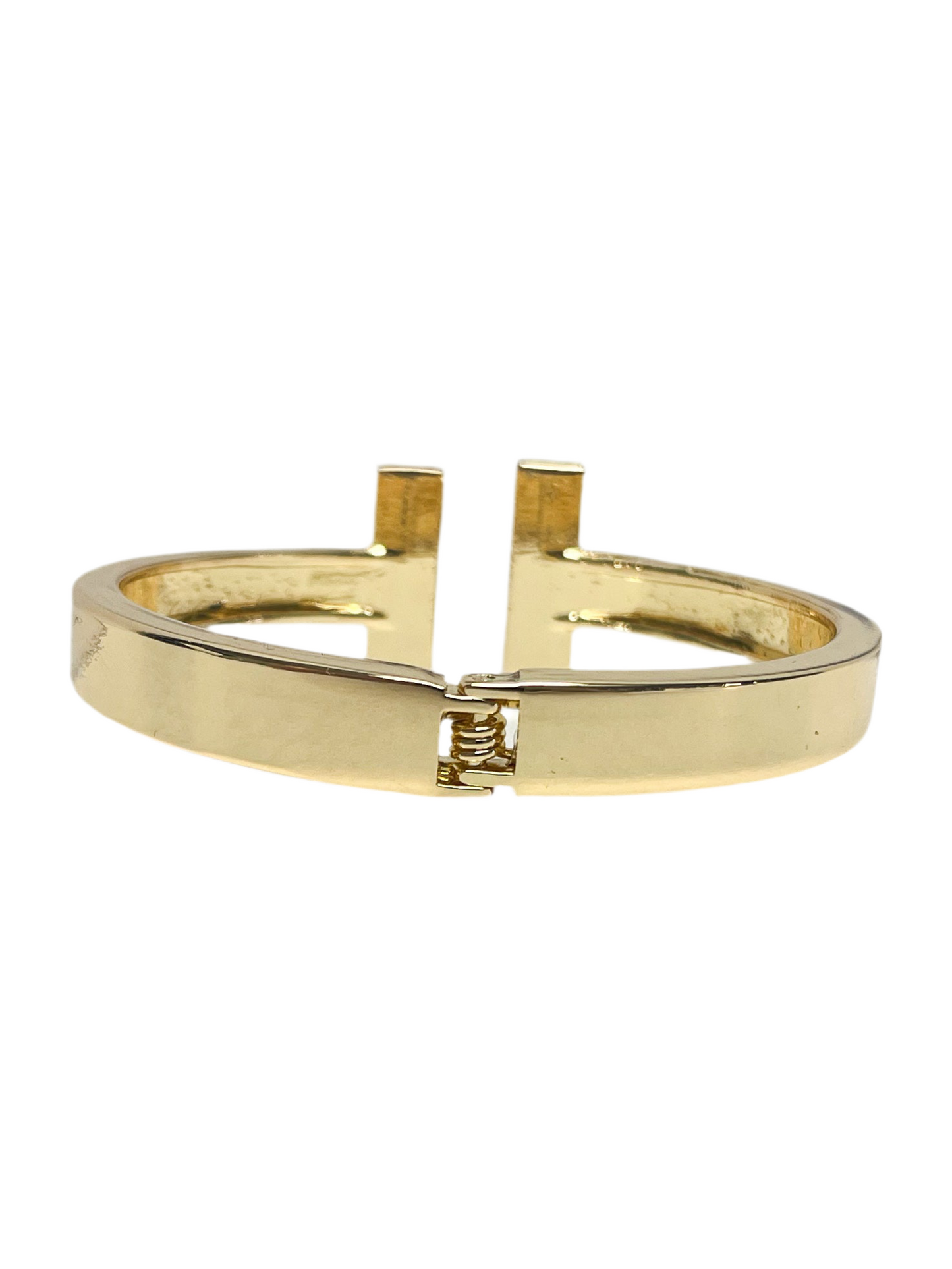 Gold hinge bar bracelet