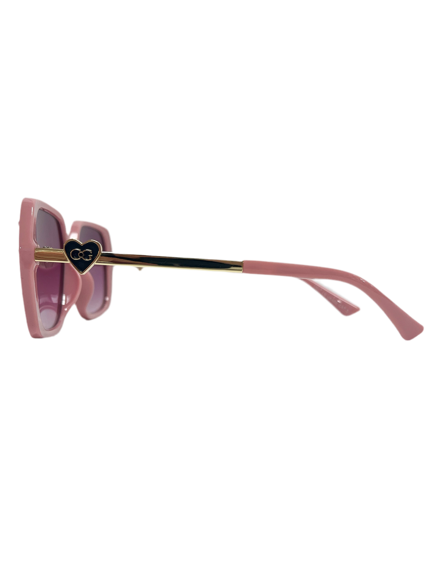 Pink Crystal Brimmed sunglasses