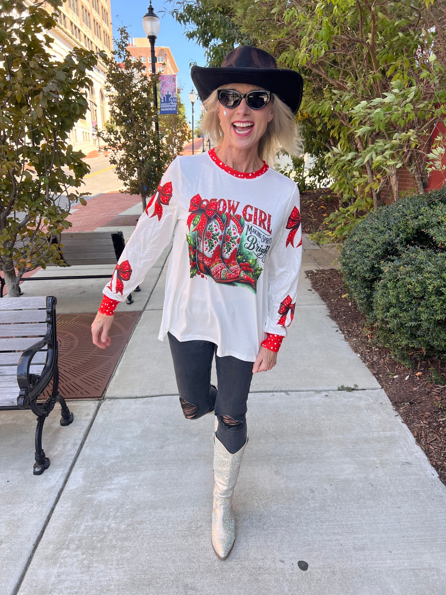 Cowgirl Christmas Top