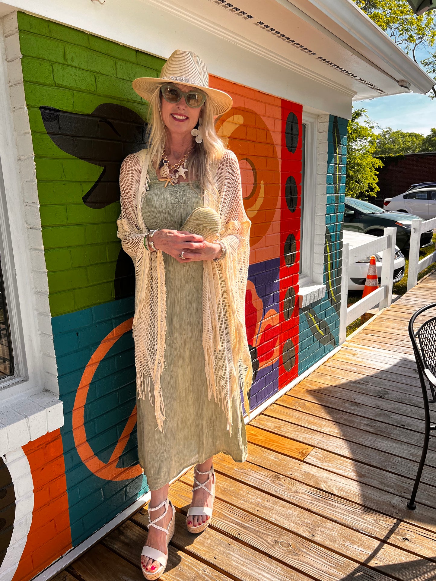 Creme Fringe Layering Piece