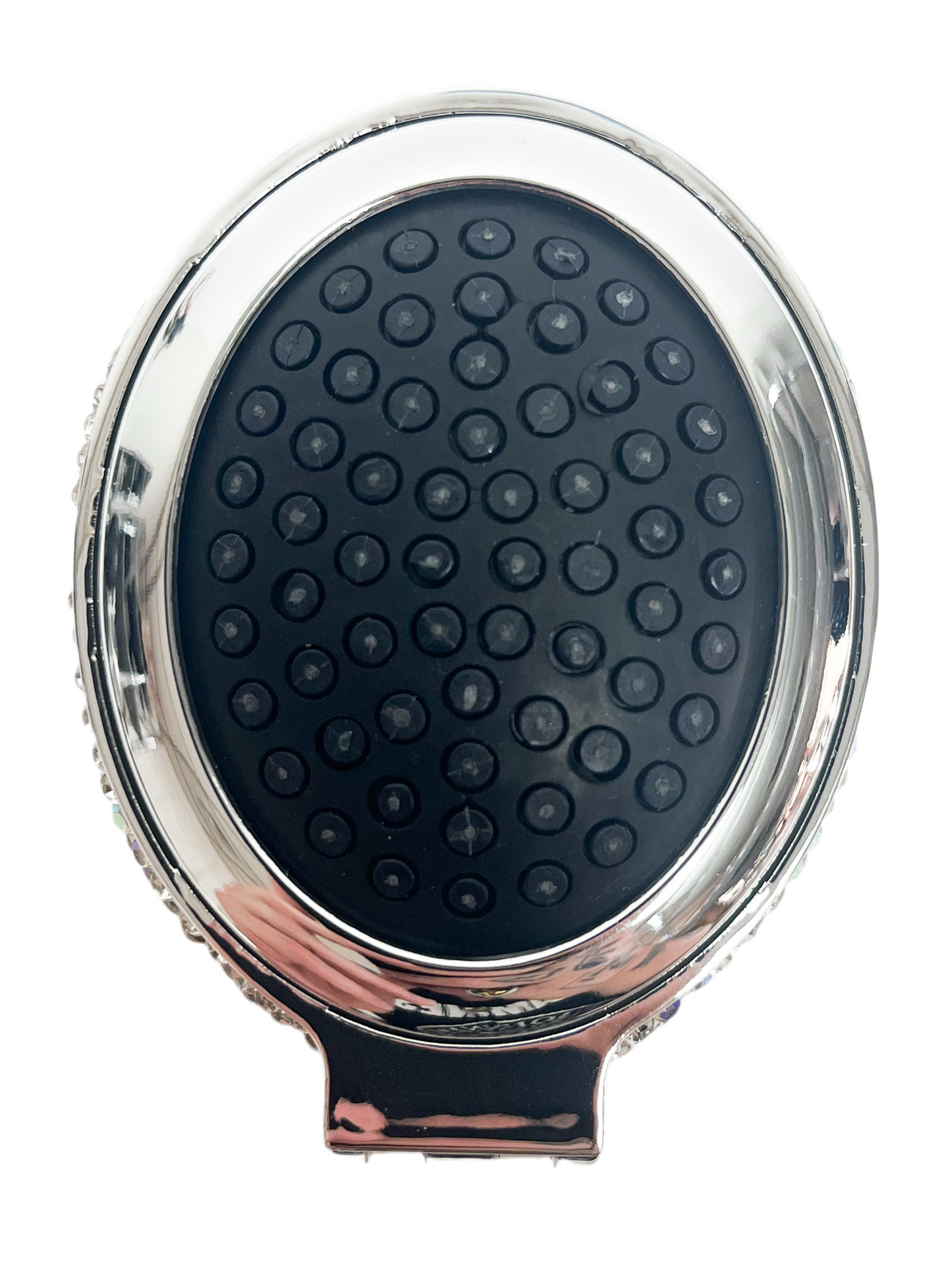 Crystal mirror and hairbrush
