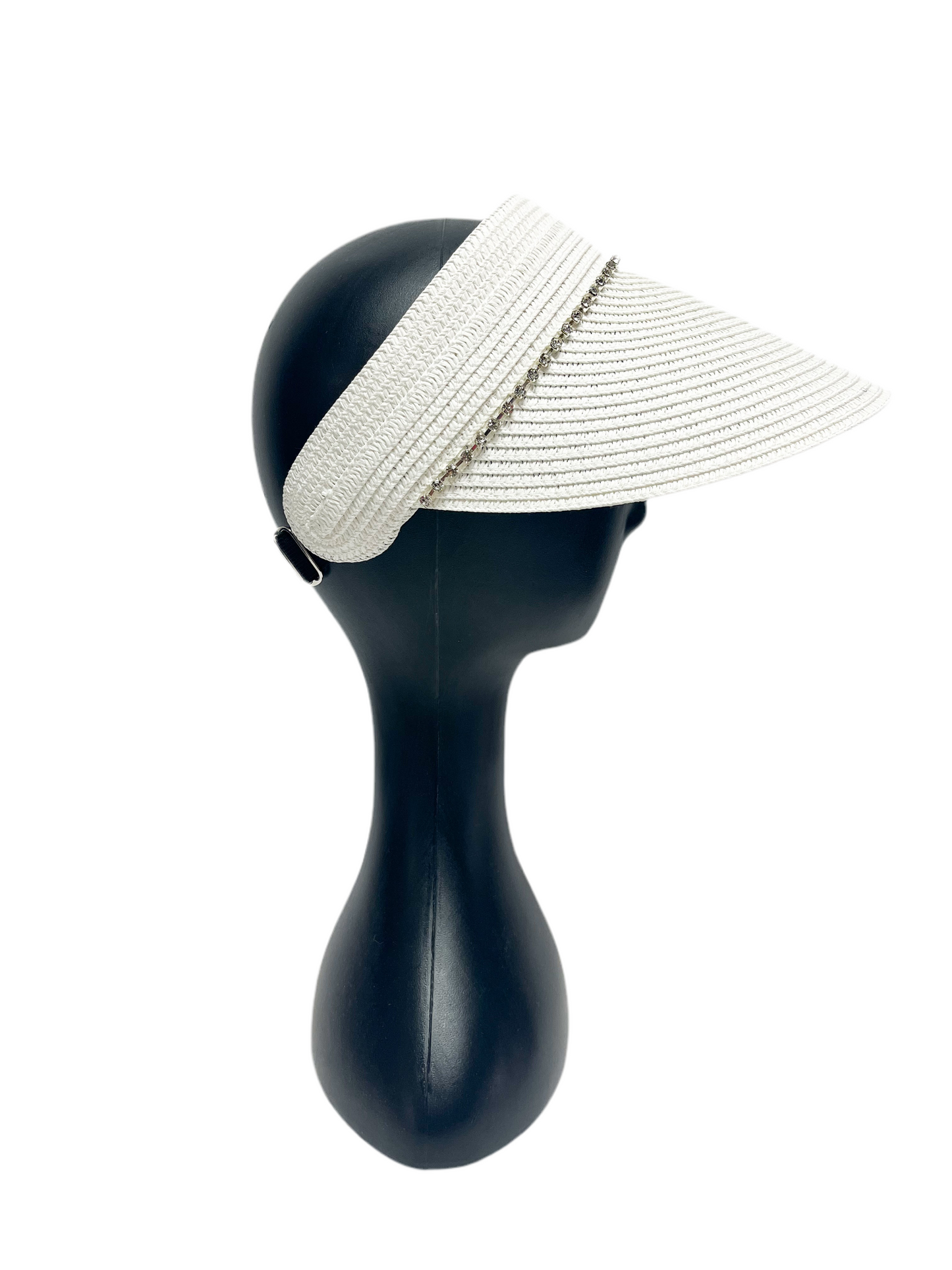 Crystal Heart Visor Hat