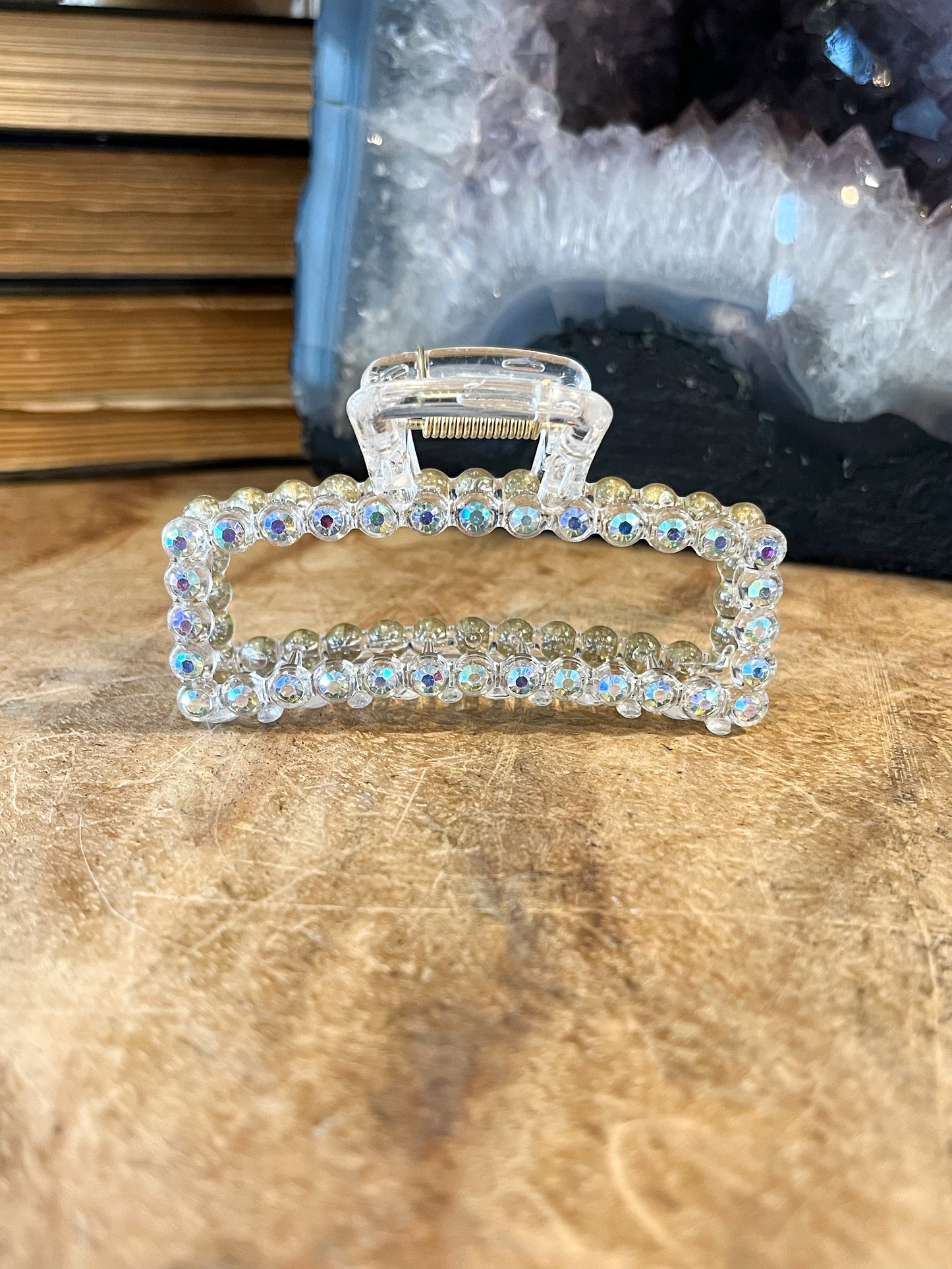 Crystal Brimmed Hair Clip