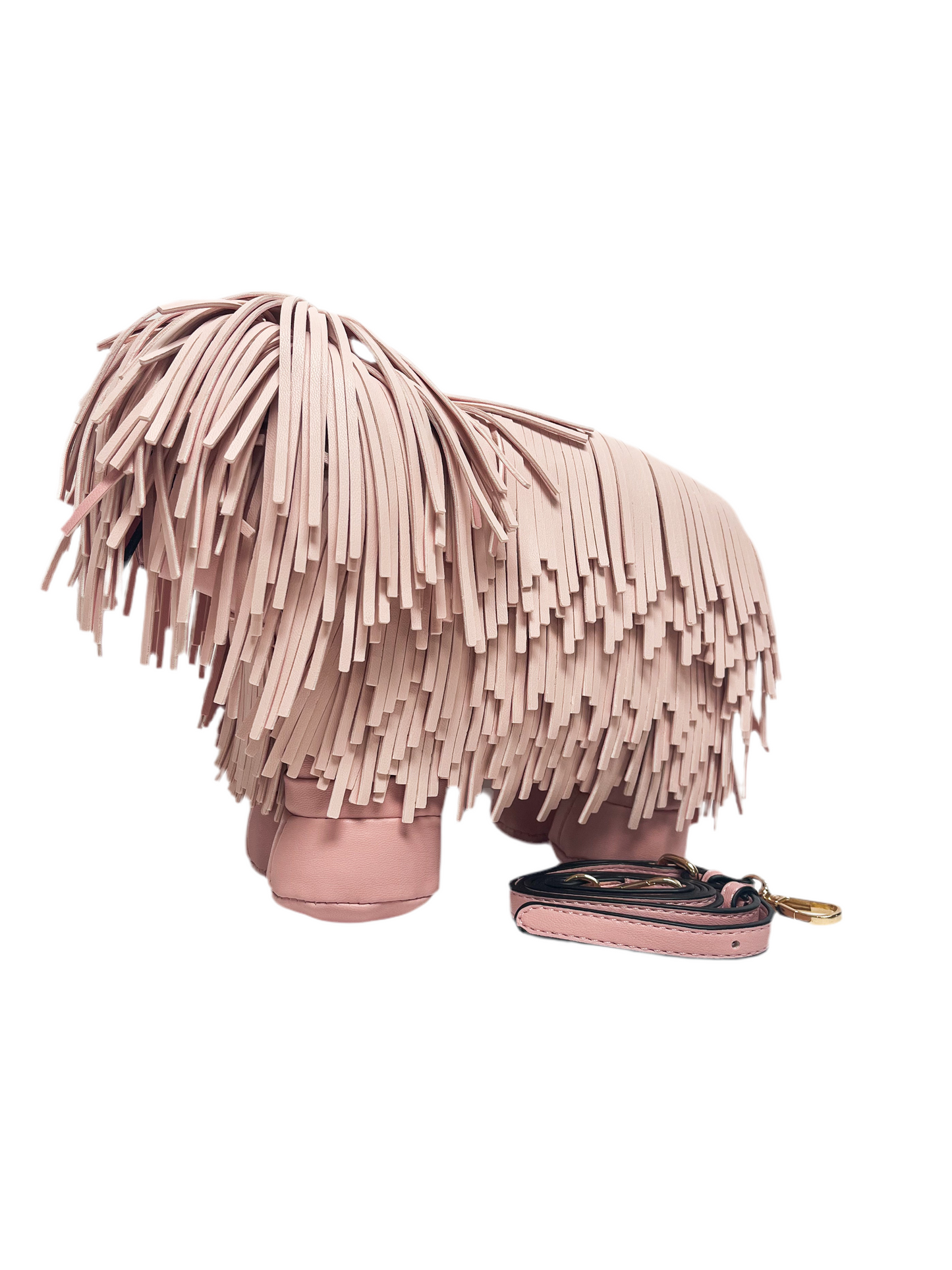 Pink Fringe Crossbody