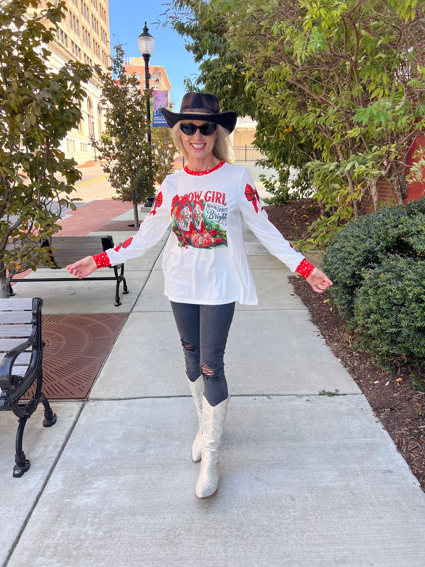 Cowgirl Christmas Top
