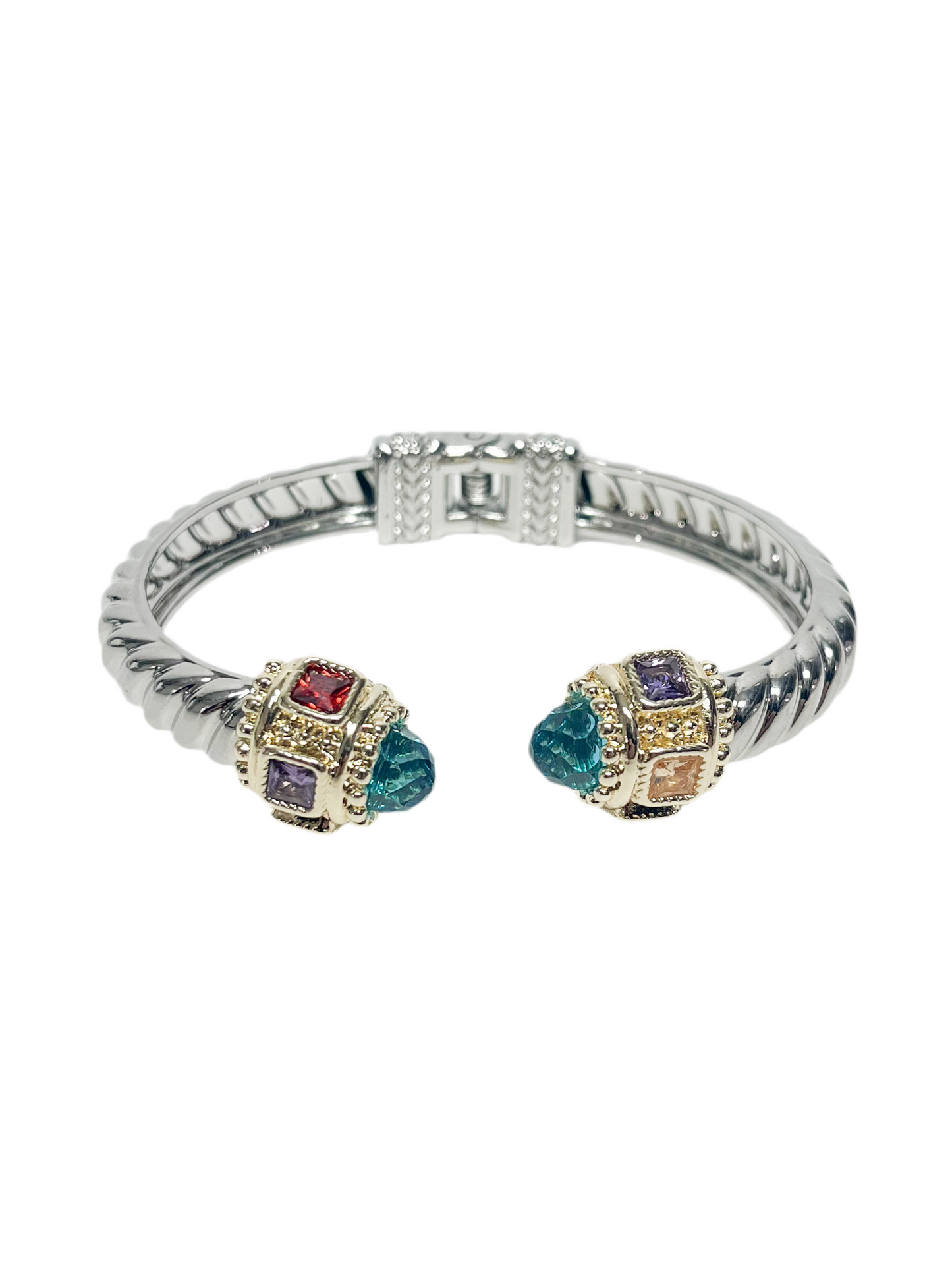 Blue Crystal Pendant Bracelet