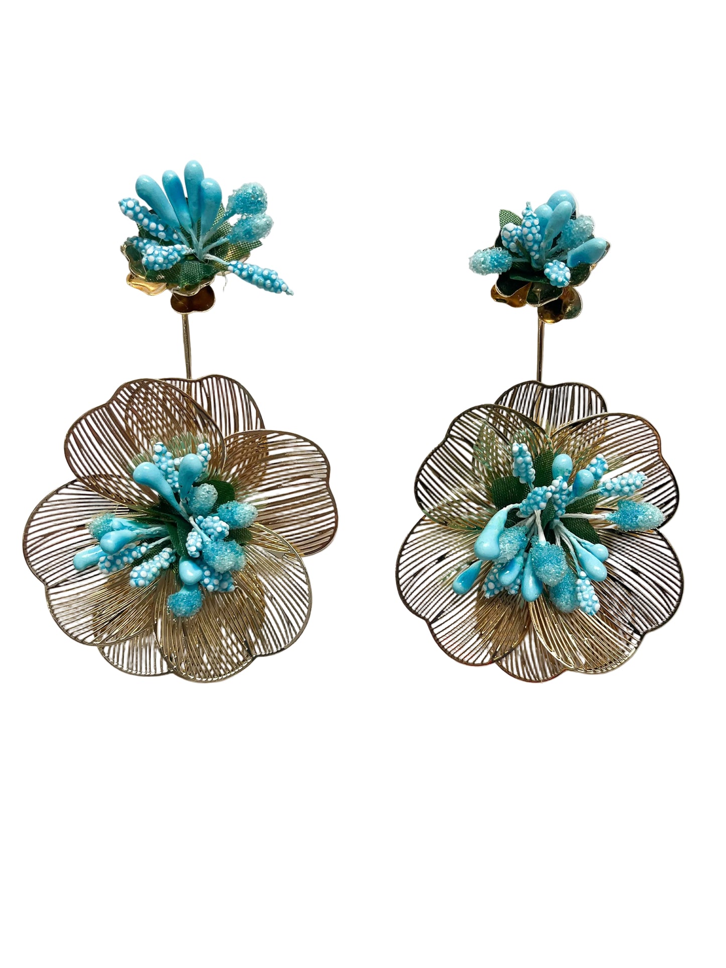 Large filigree earrings