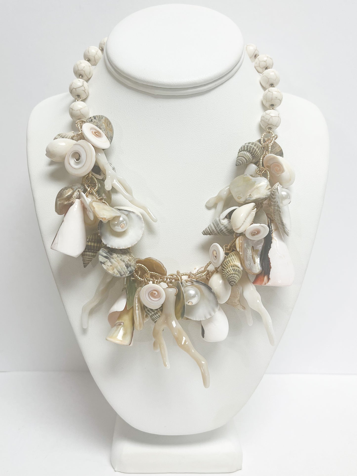 Mixed beachy shell necklace