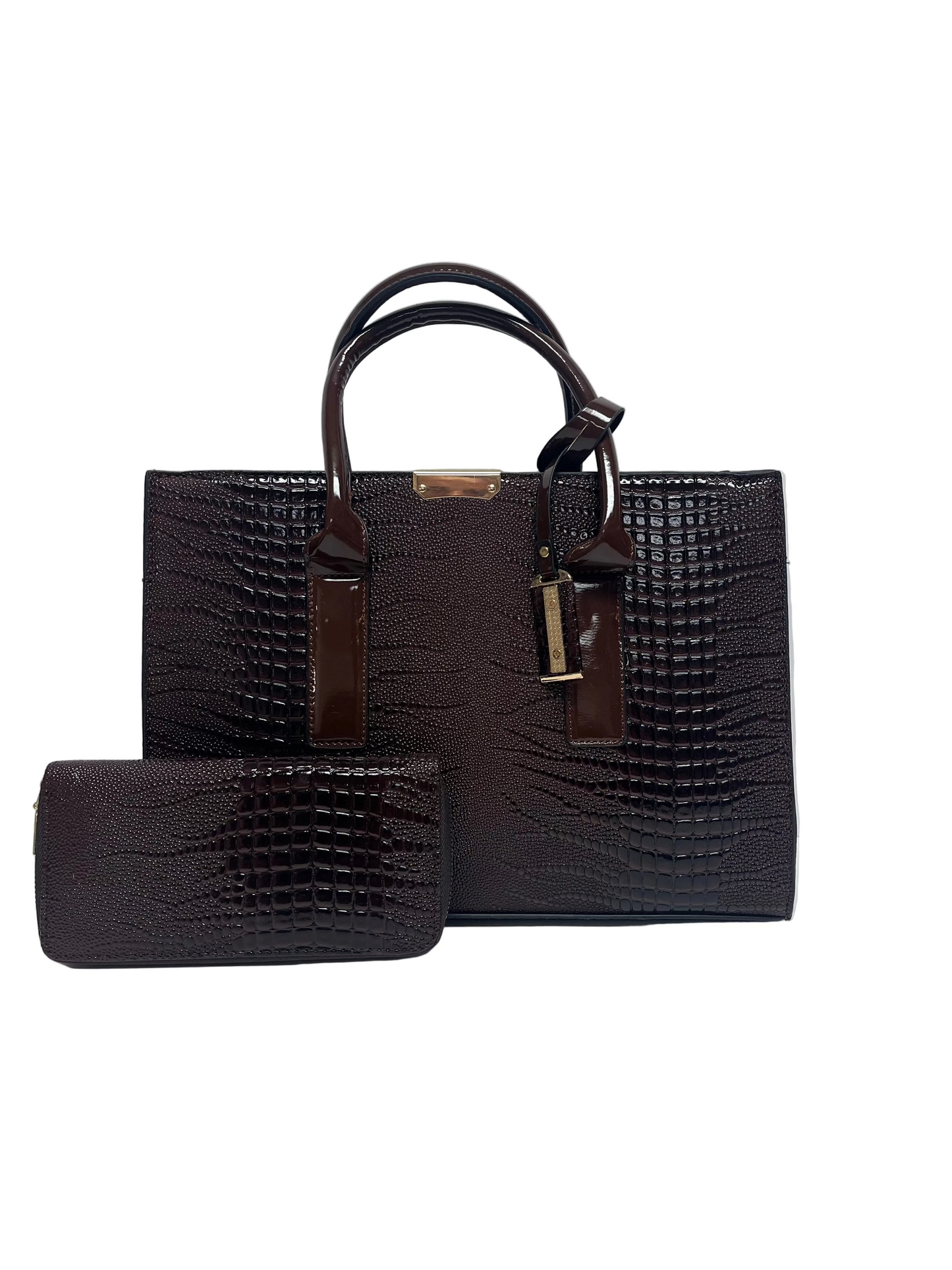Brown Handbag with Wallet