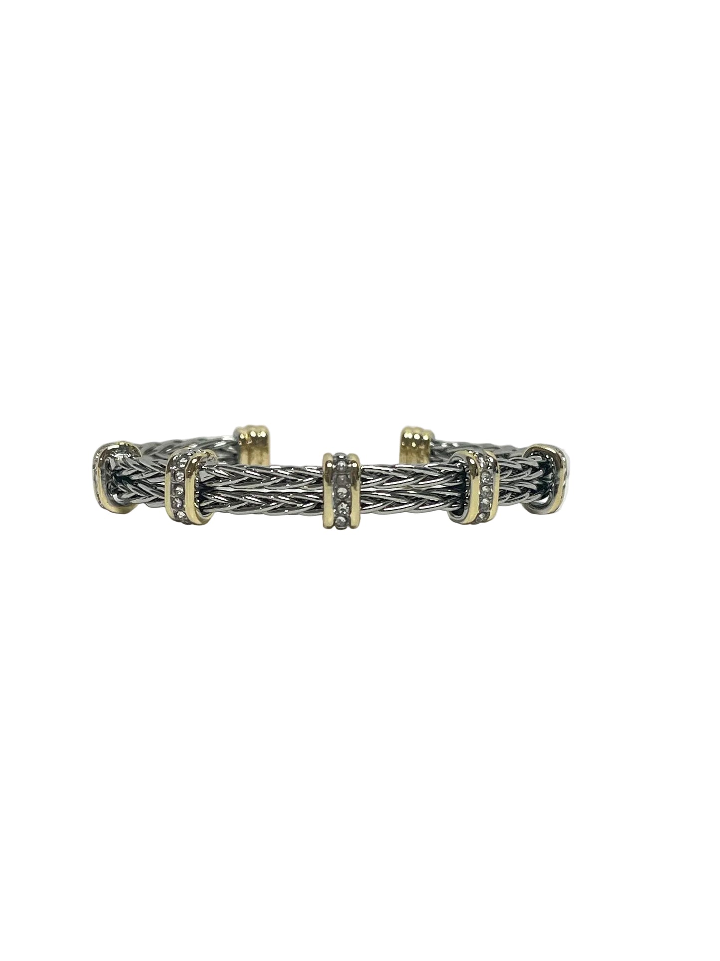 Fashion diamond band cuff bracelet
