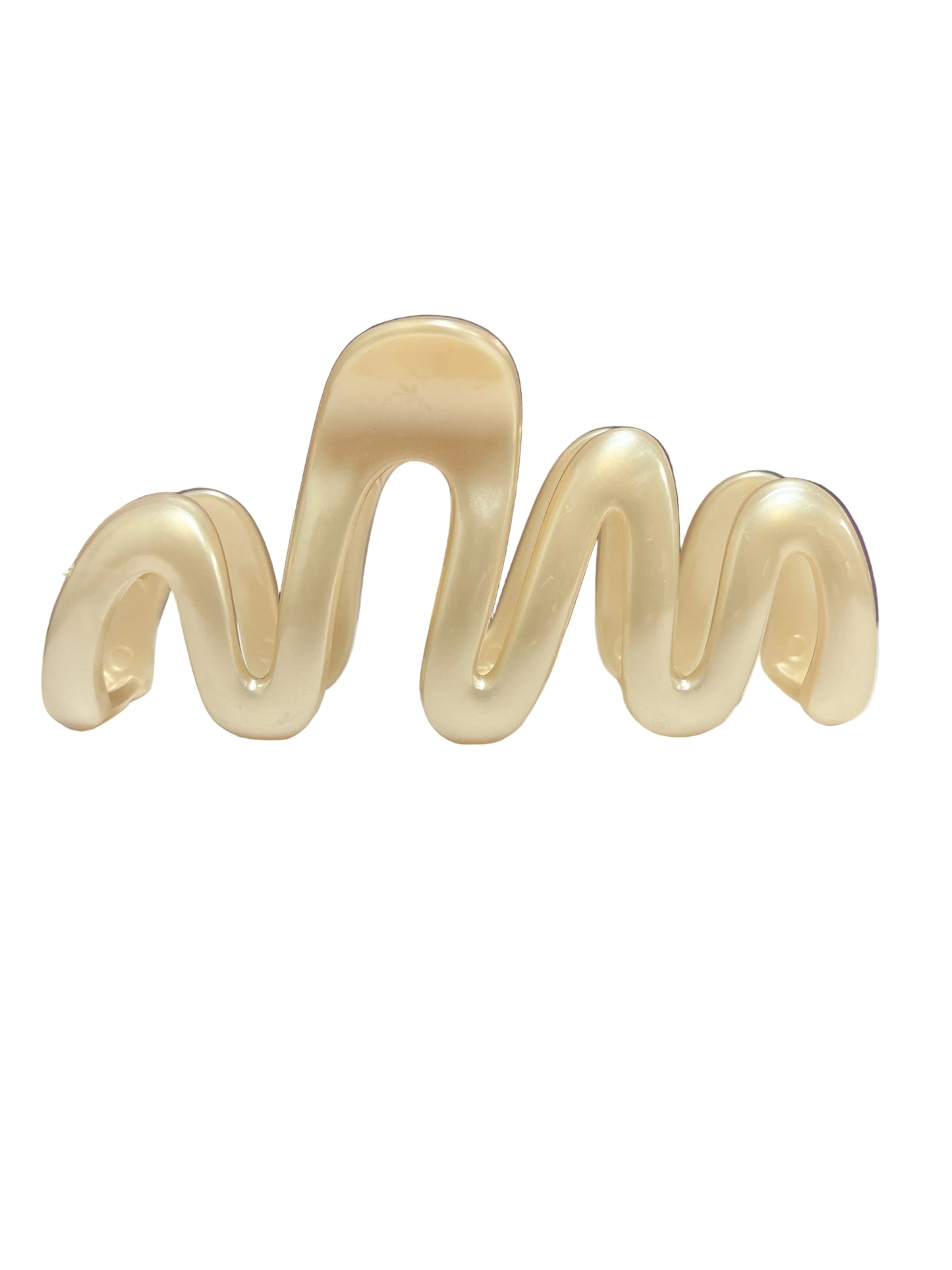 Squiggly hair clip