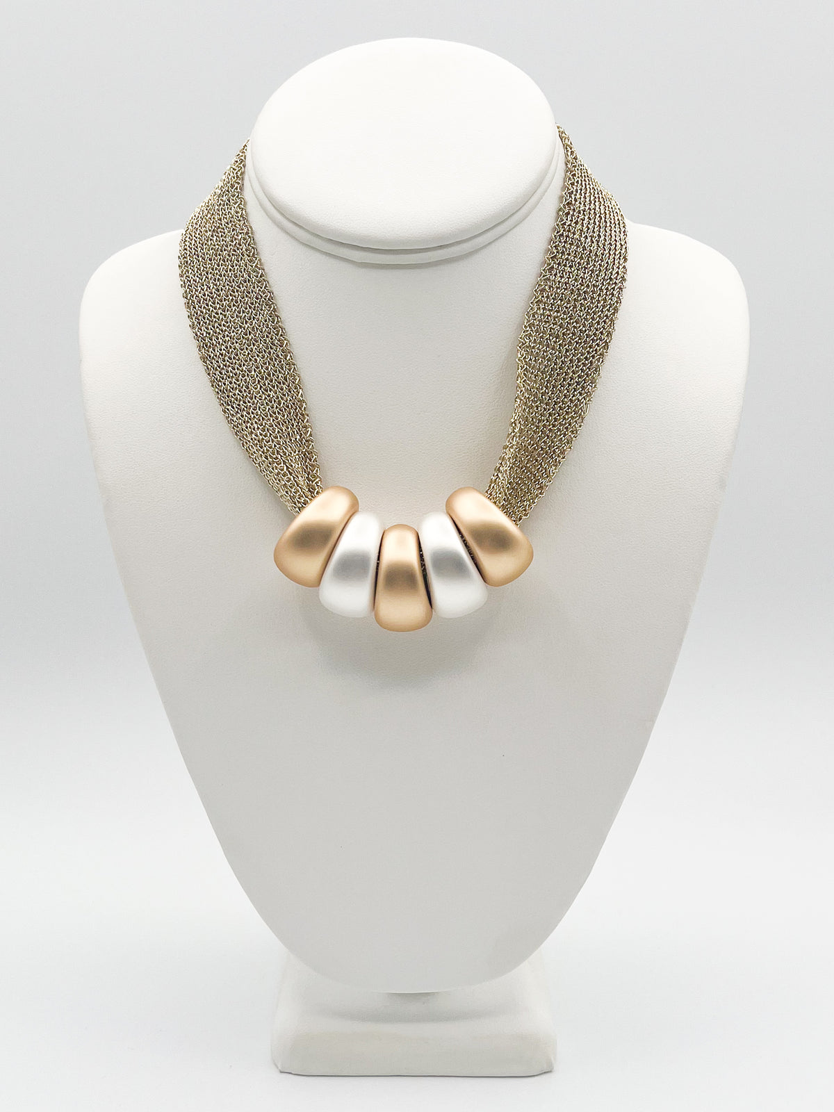 Beaded charm necklace