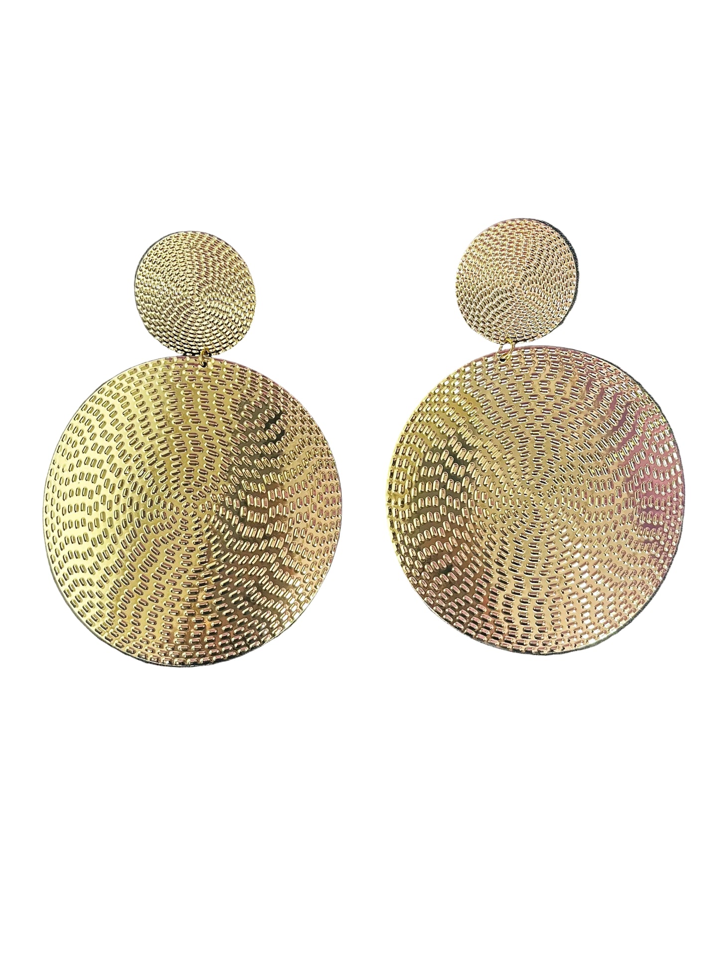 Large circle earrings