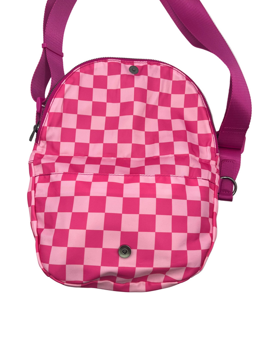 Pink checkered fanny Pack