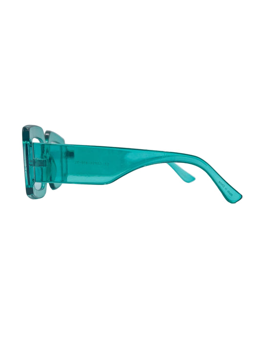 Clear green glasses