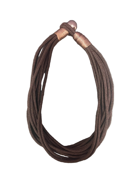 Thin layered rope necklace
