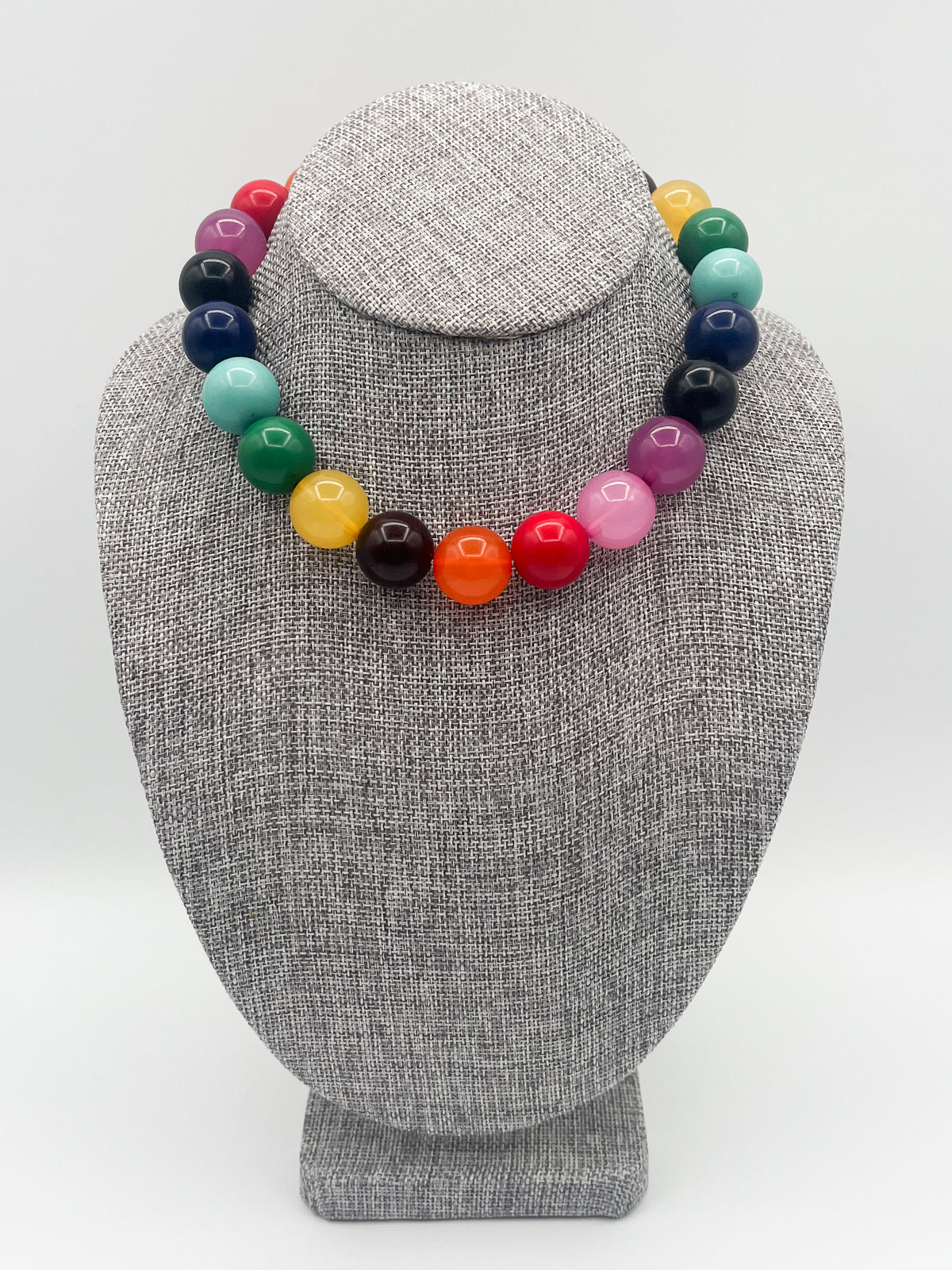Multicolored beaded necklace