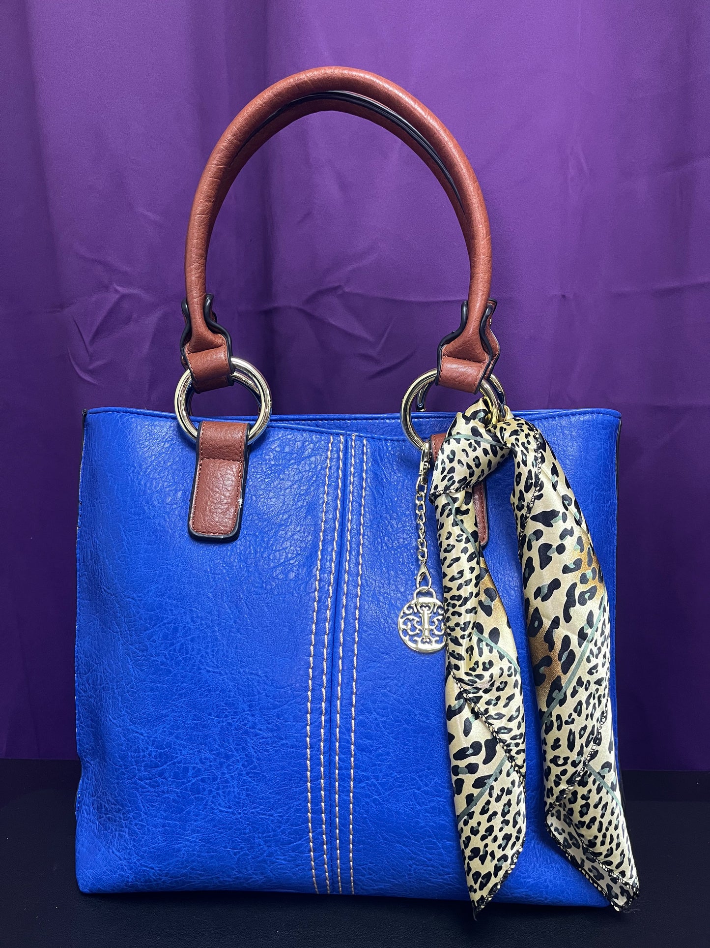 Blue handbag