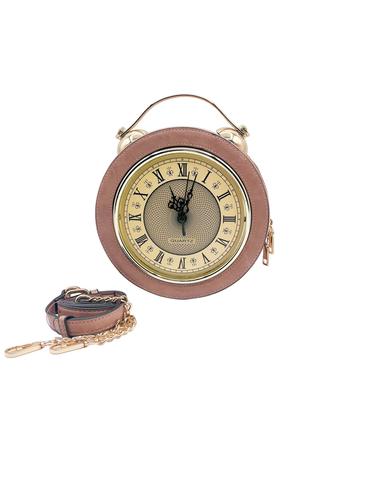 Pink Clock Crossbody