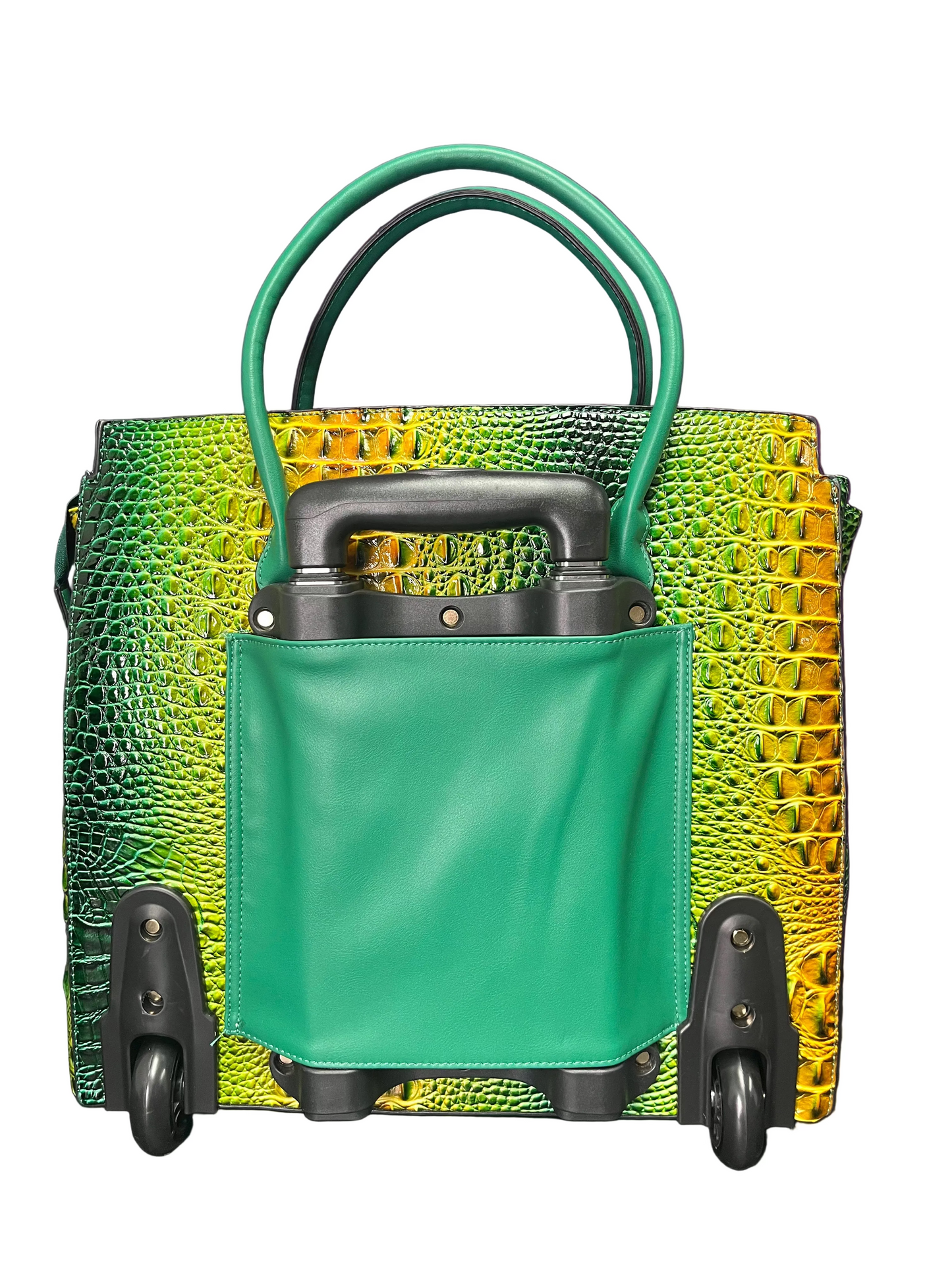 Rolling luggage handbag