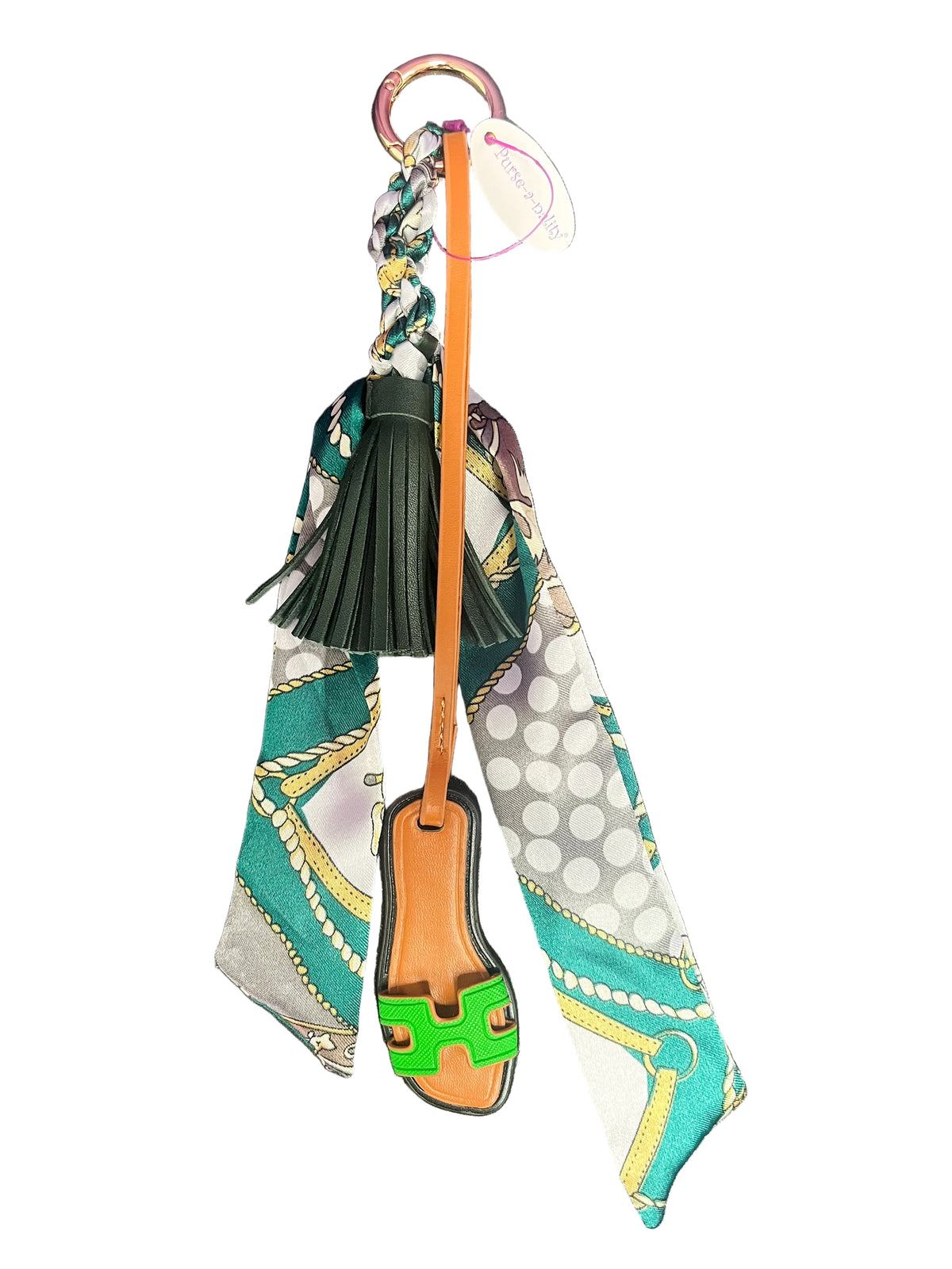 Green Tassel keychain