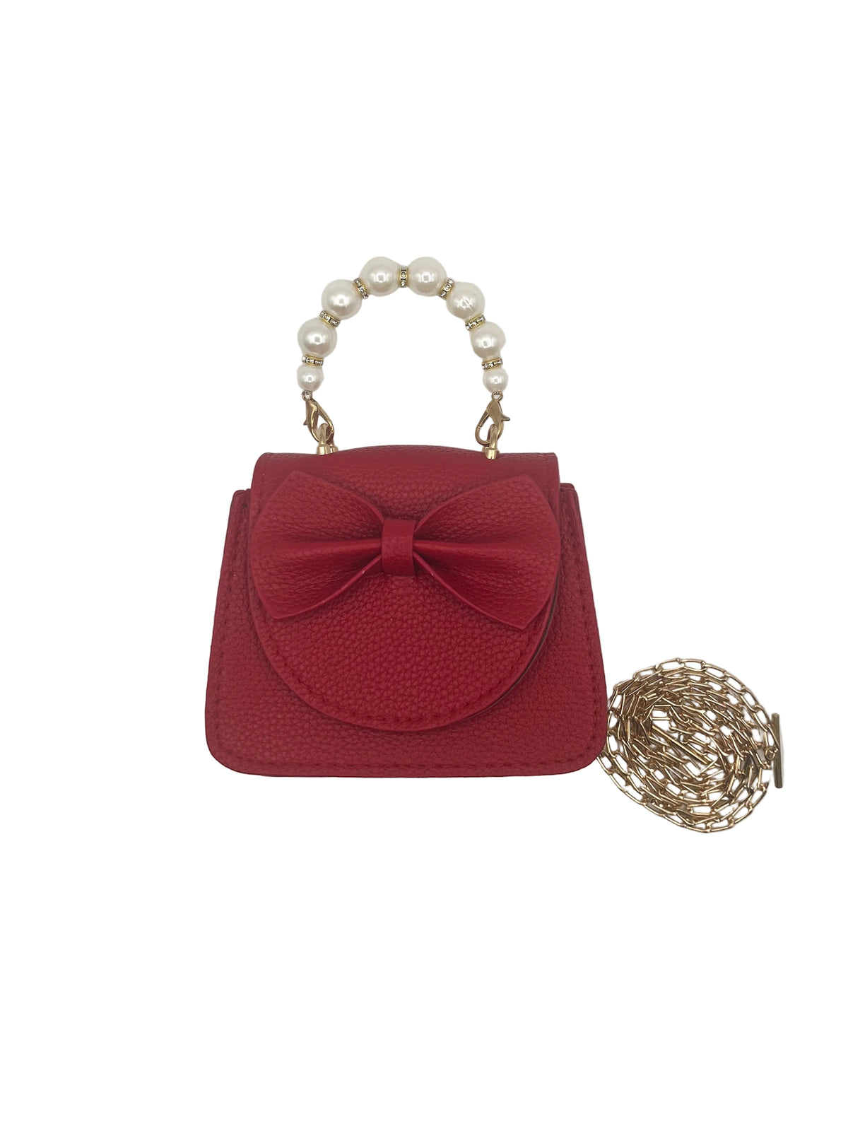 Small red bow crossbody