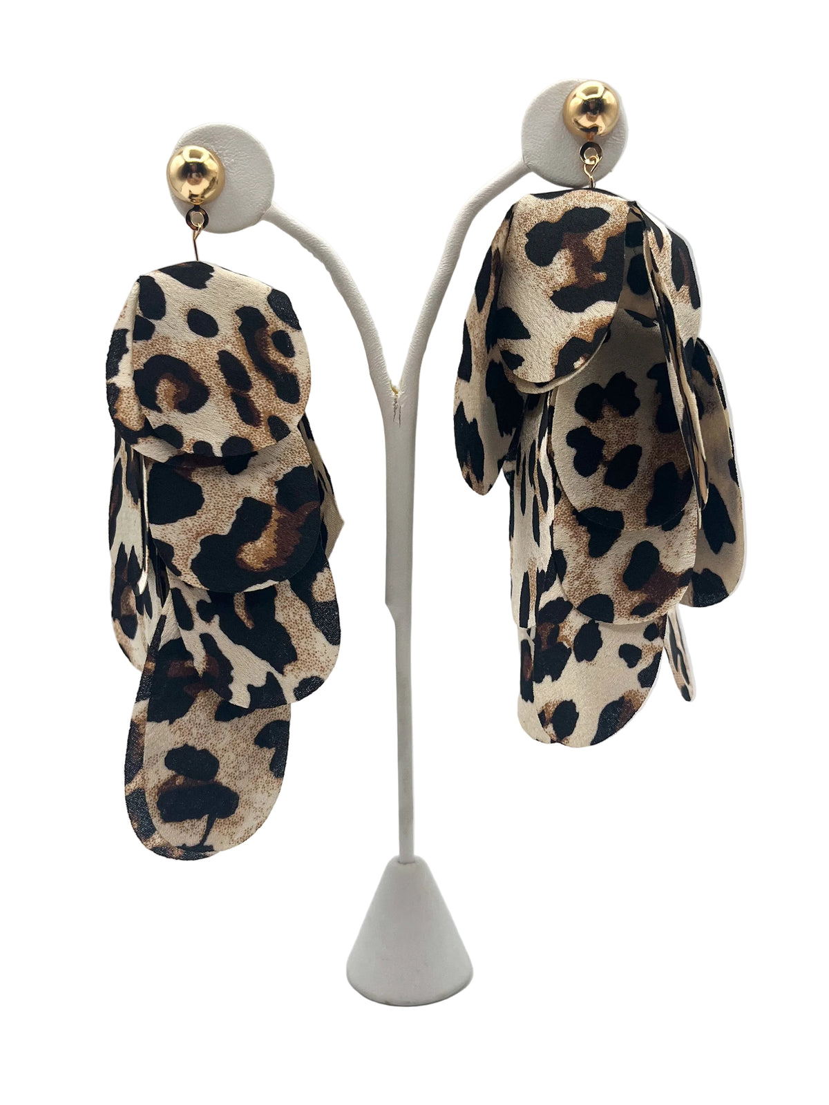 Printed dangle earrings