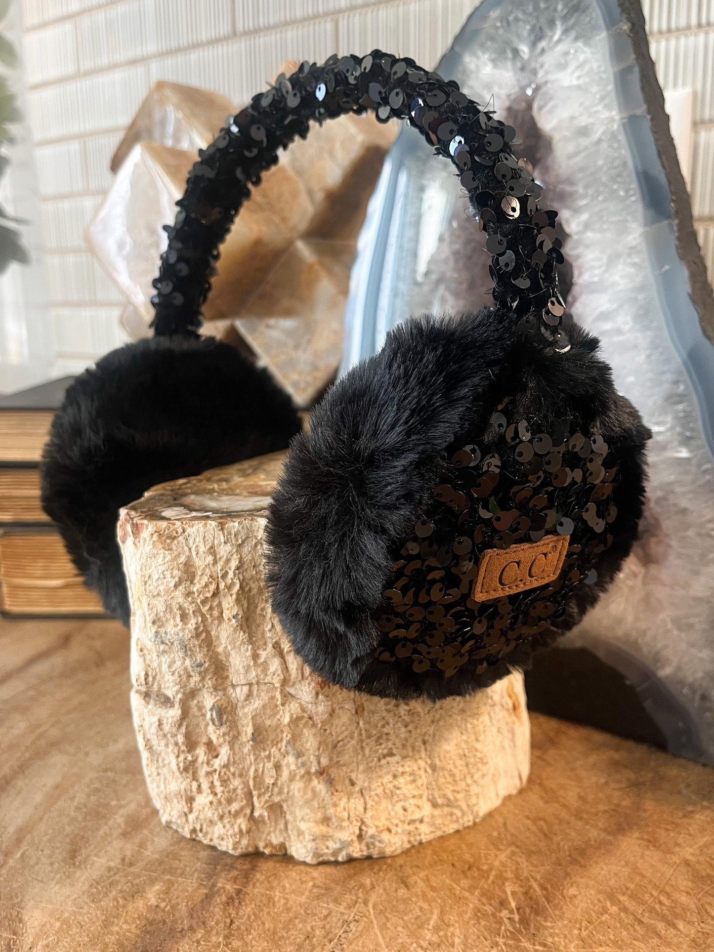 CC Sequin Ear Muffs