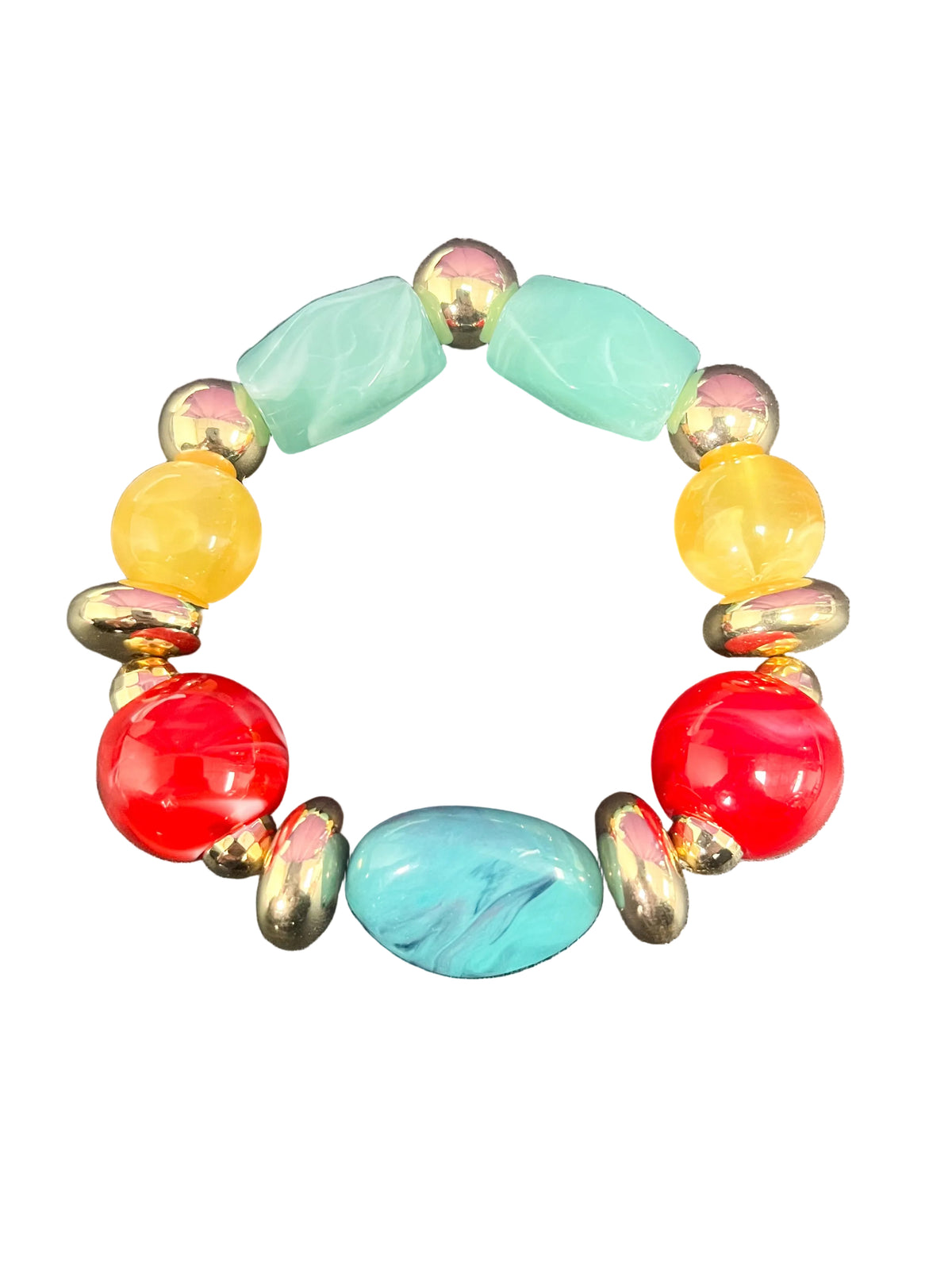 Multicolored stretch bracelet