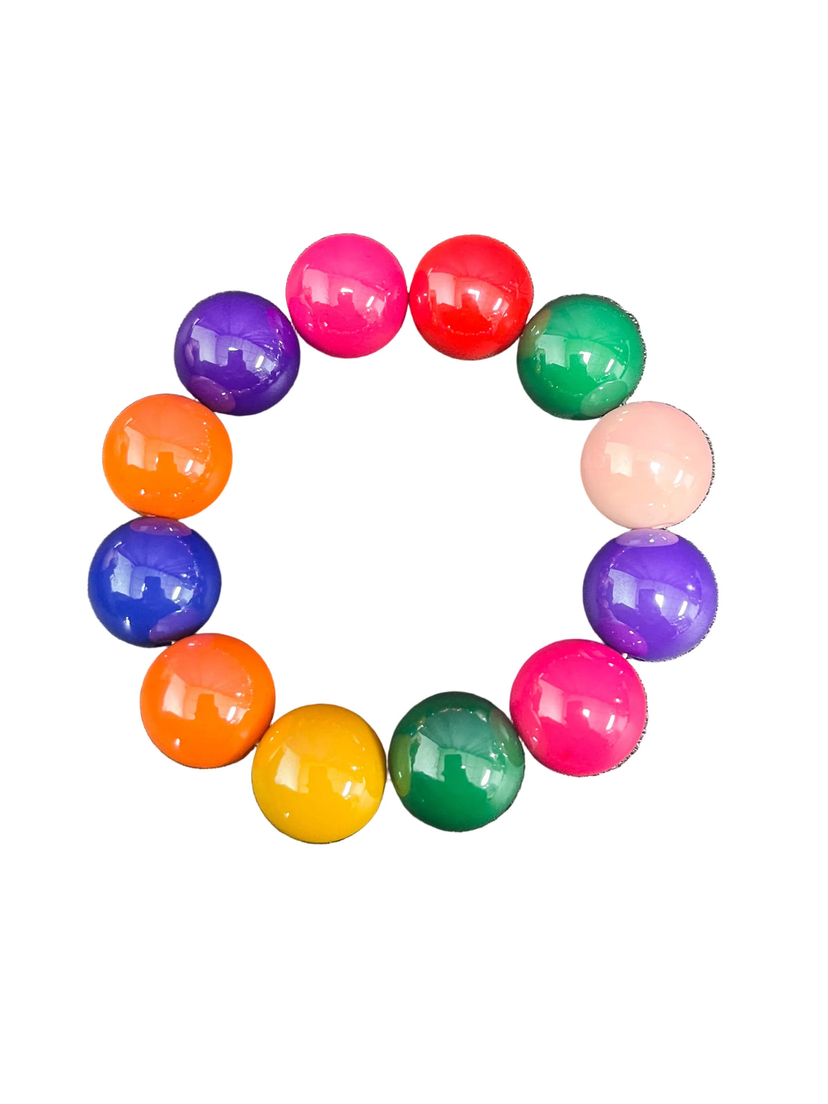 Multicolored stretch bracelet