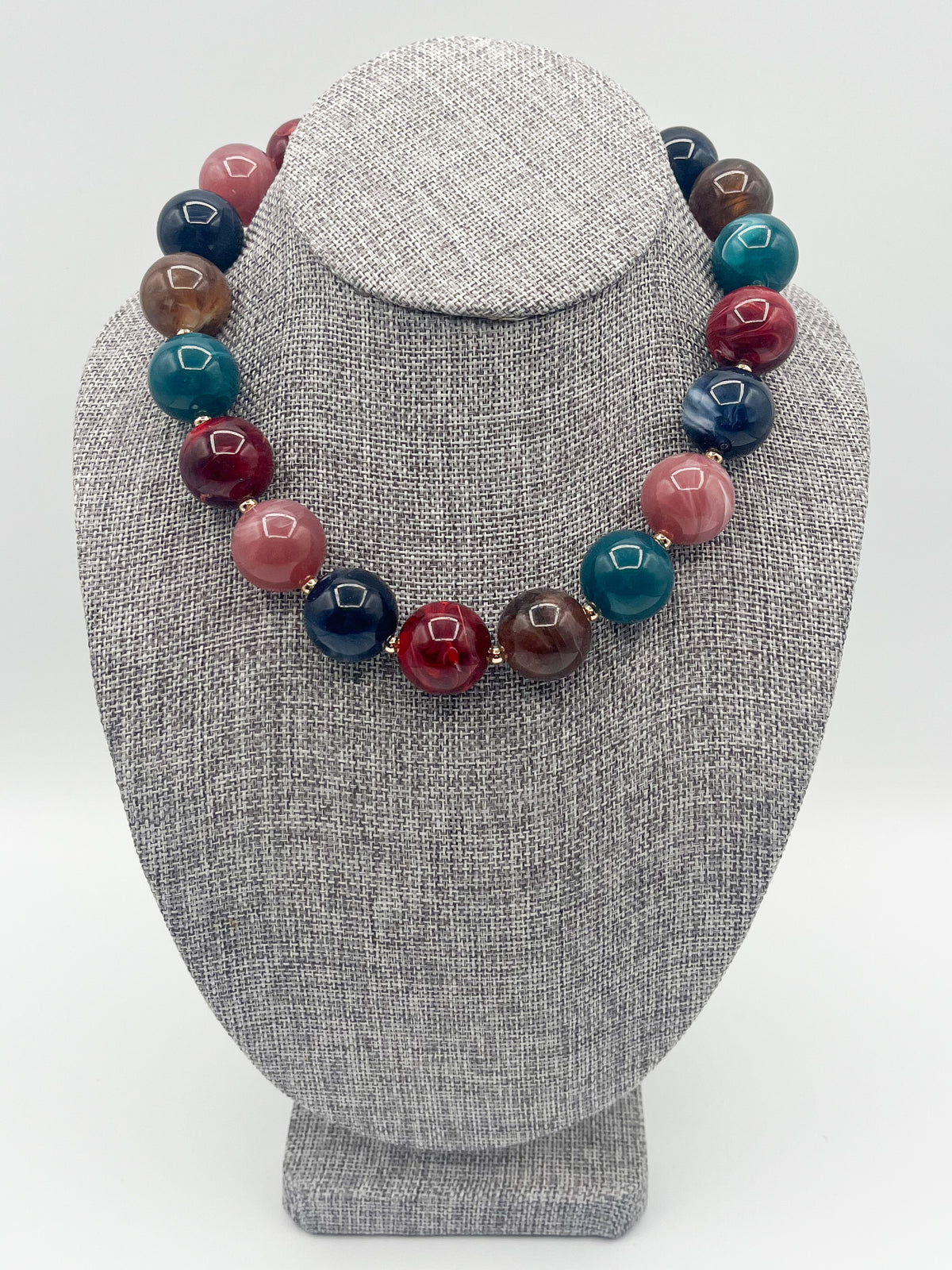 Multicolored beaded necklace