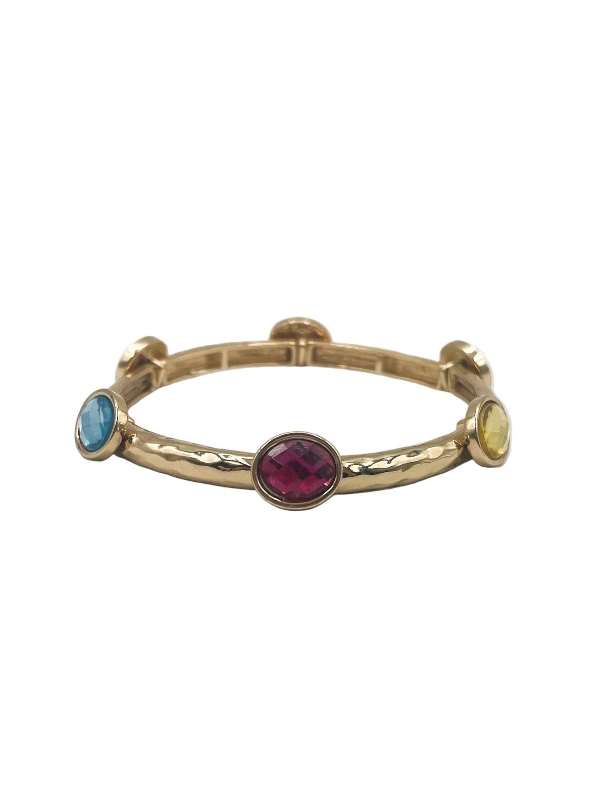 Dainty Multicolored Charm Stretch bracelet