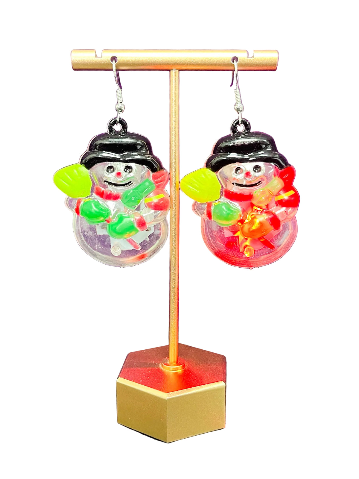 Winter holiday earrings