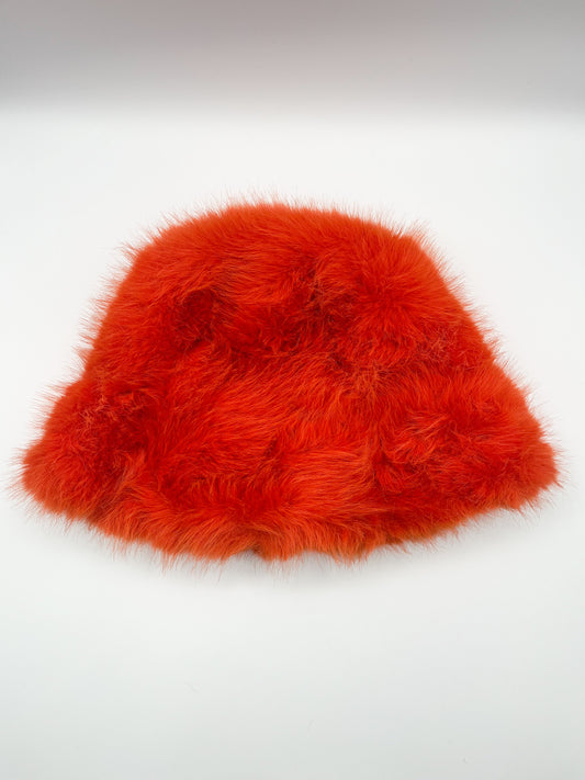 Fuzzy bucket hat