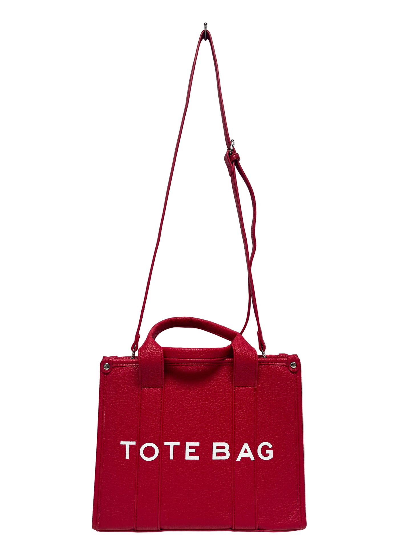 Red tote bag