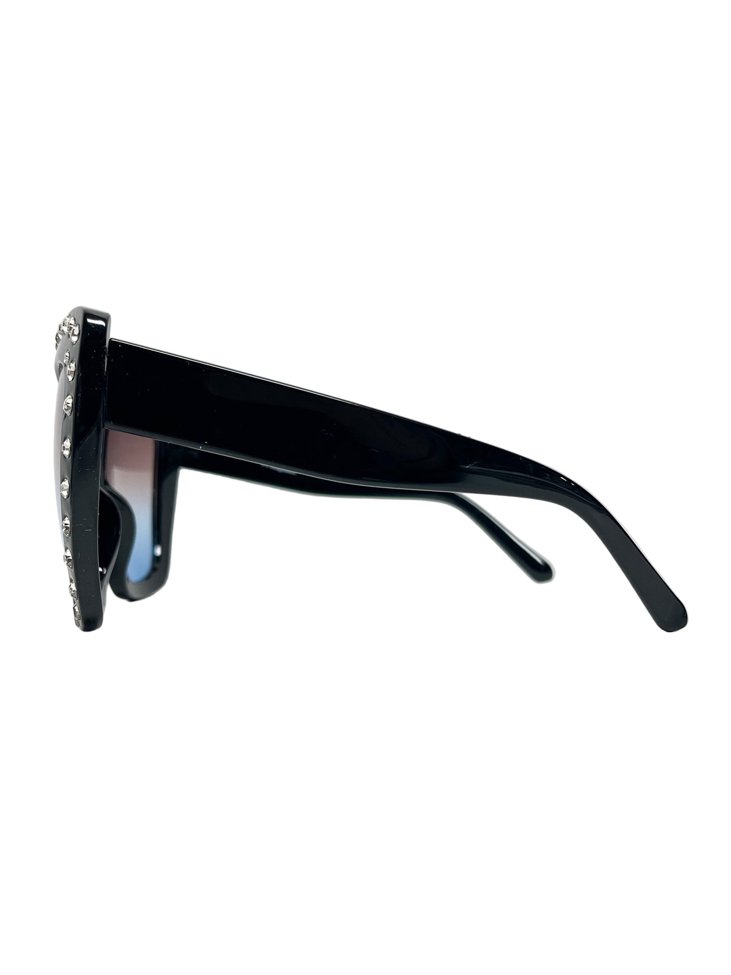 Crystal Brimmed sunglasses