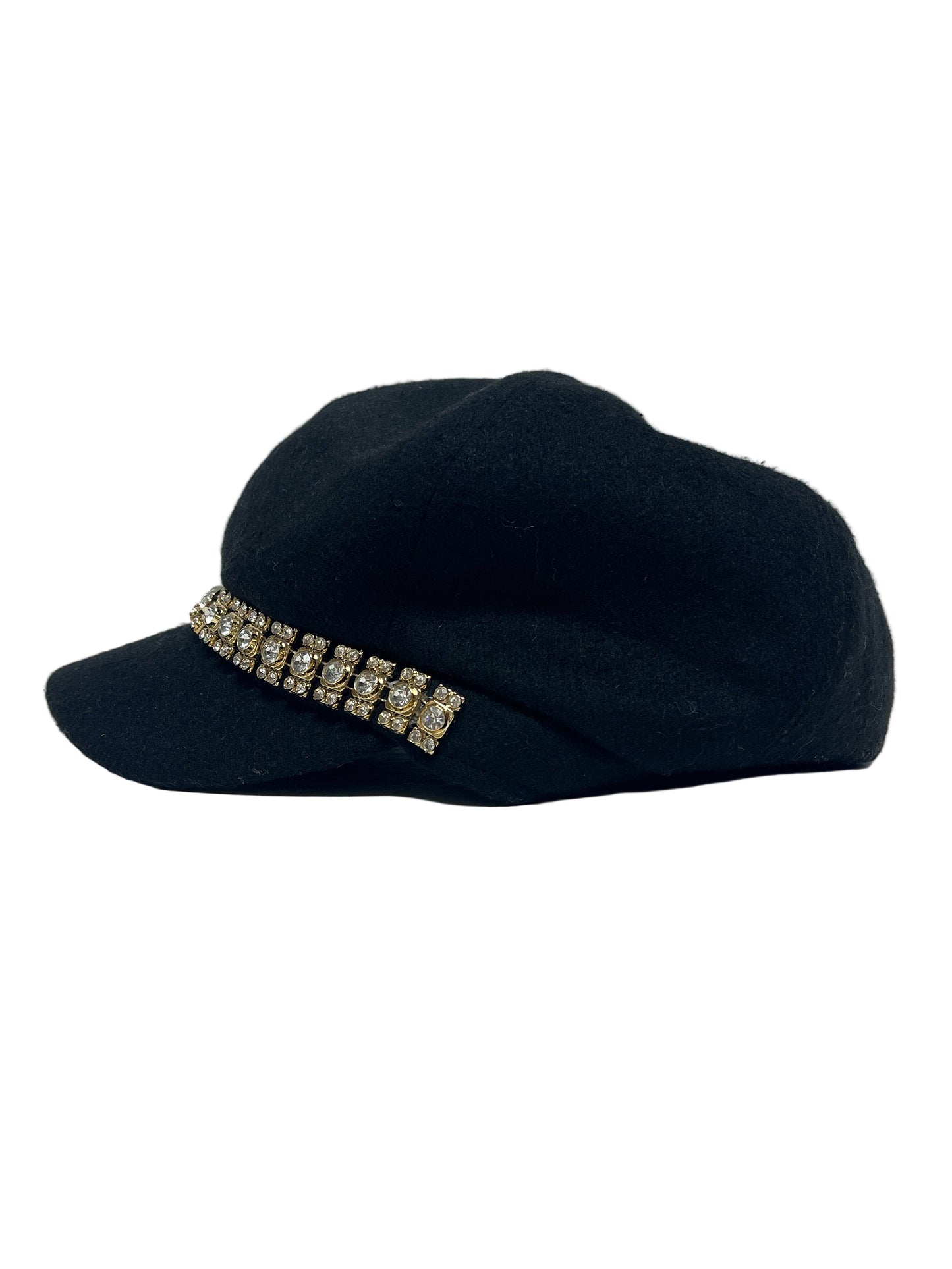 Crystal Brimmed beret hat